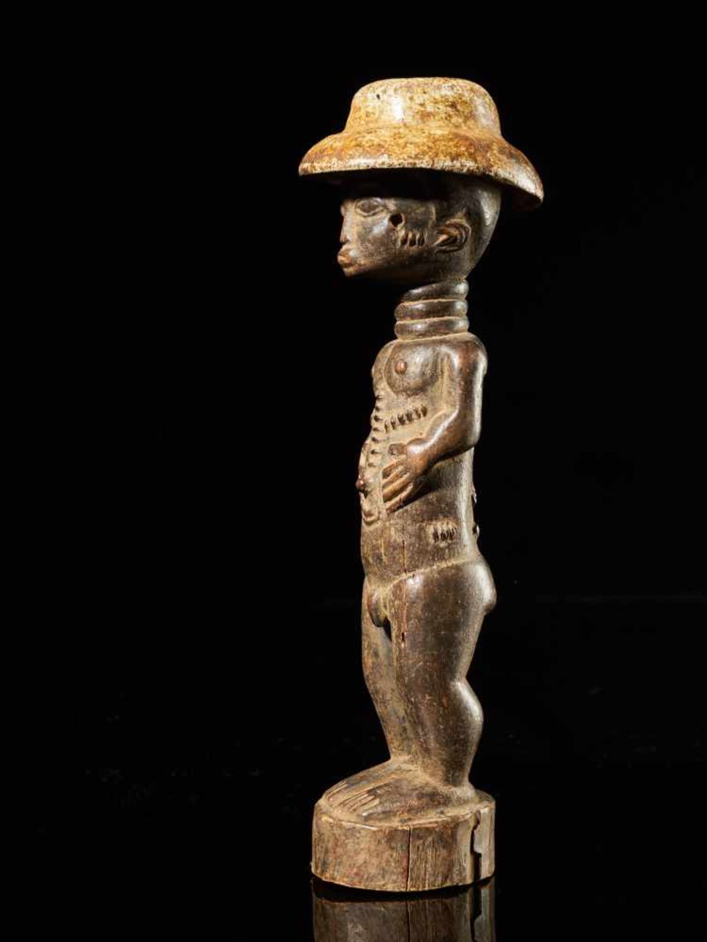 Male Kolon Statue - Baule, Ivory Coast - Tribal ArtMale Wooden Kolon Statue. Origin: Baule people, - Bild 2 aus 4