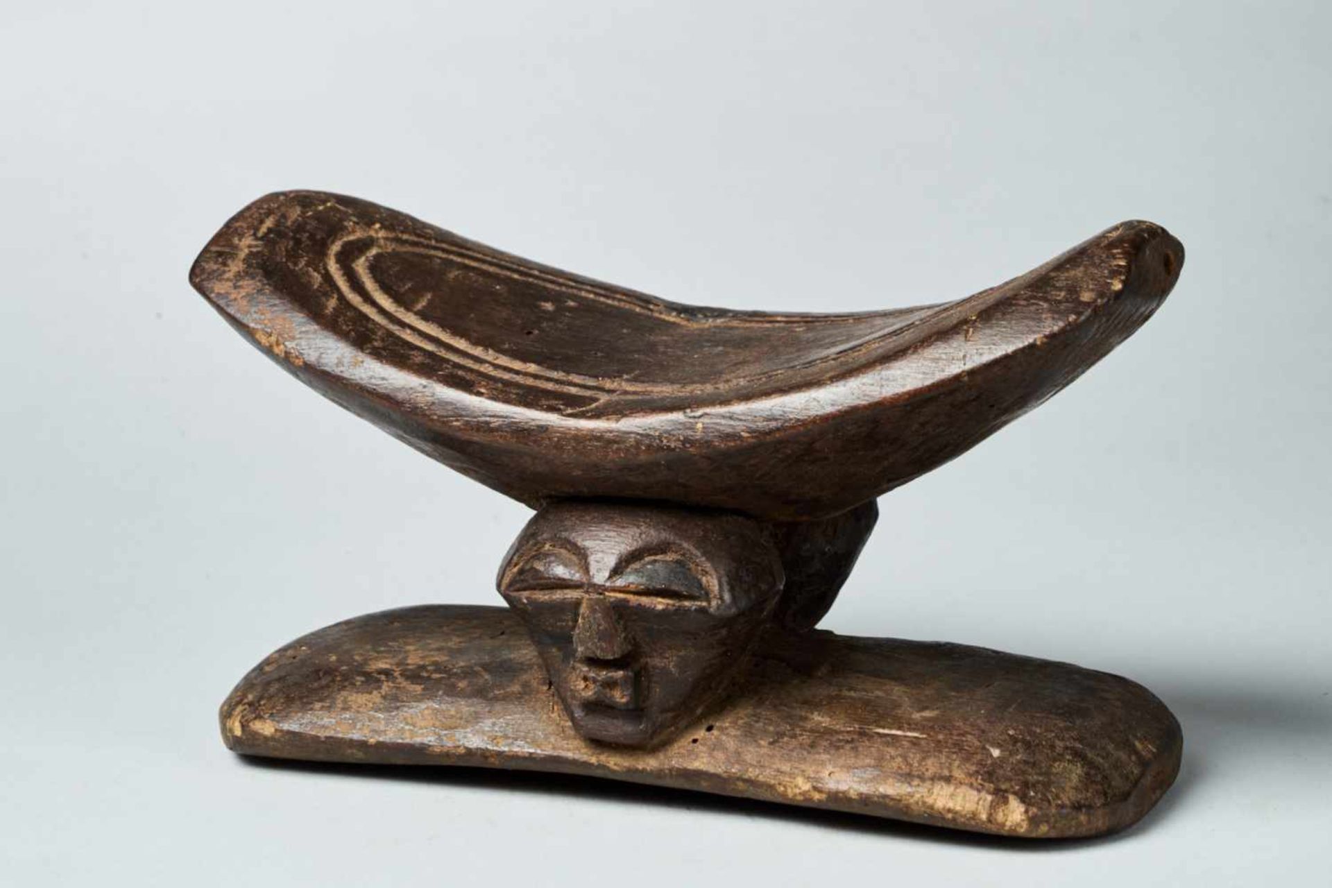 Wooden Neckrest - Songye People, DRC - Tribal ArtWooden Neckrest - Songye People, DRCDated to the