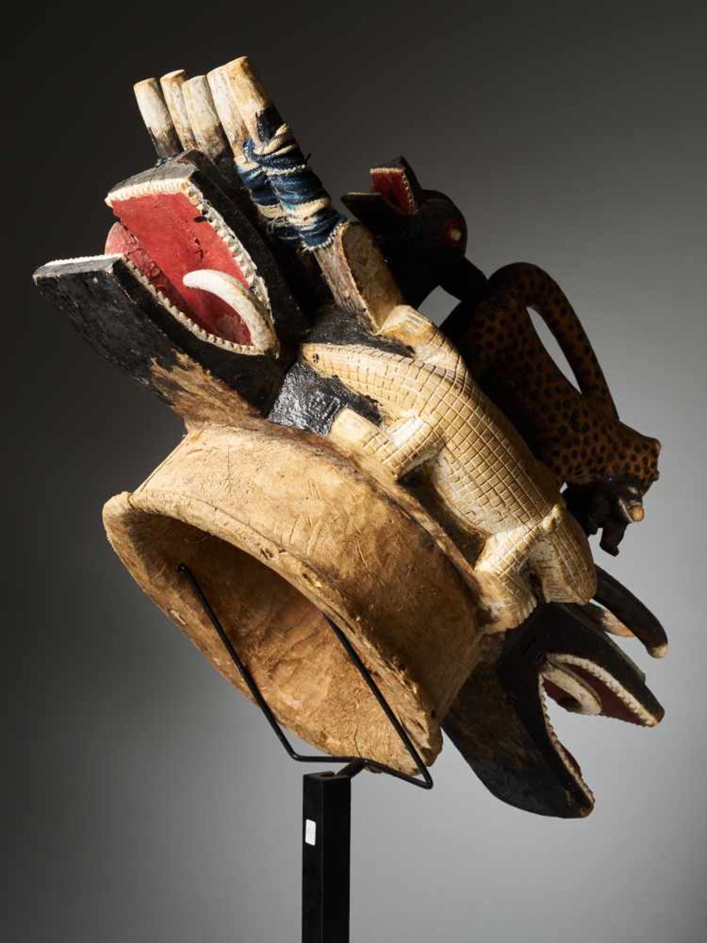 Helmet Mask 'Goli Glin' - Baule People, Ivory Coast - Tribal ArtThe Goli Glin mask, representing the - Image 6 of 6