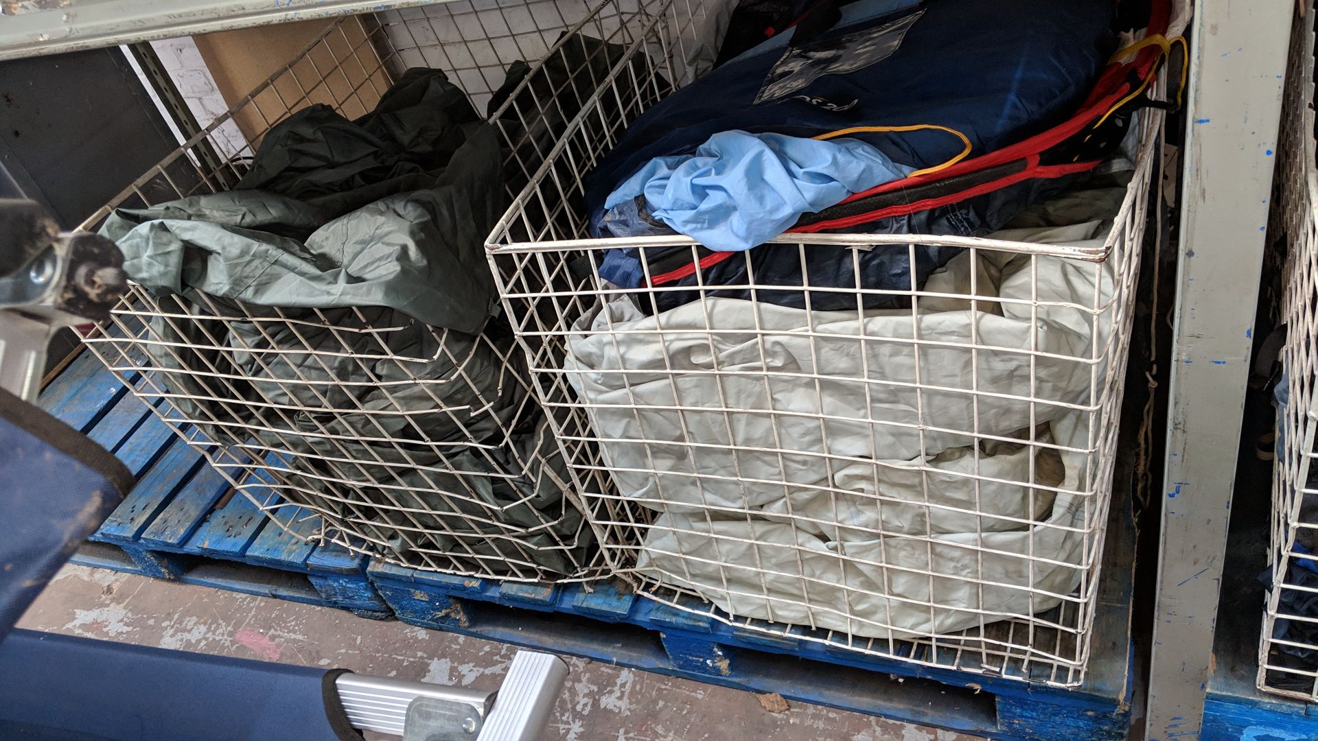 Contents of 2 large cages which appear to consist of 4 large tents plus other related items - unsure - Image 4 of 5