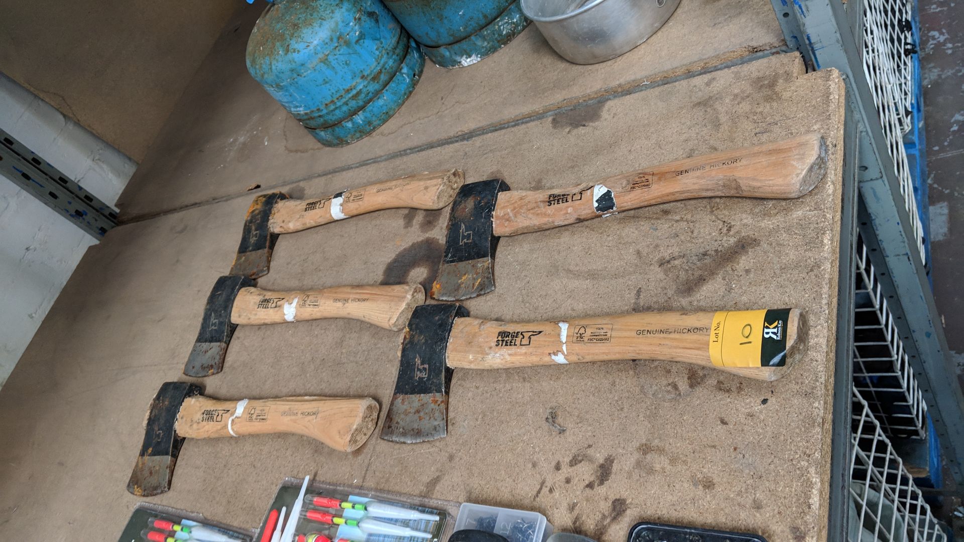 5 off Forge Steel small axes with hickory handles IMPORTANT: Please remember goods successfully