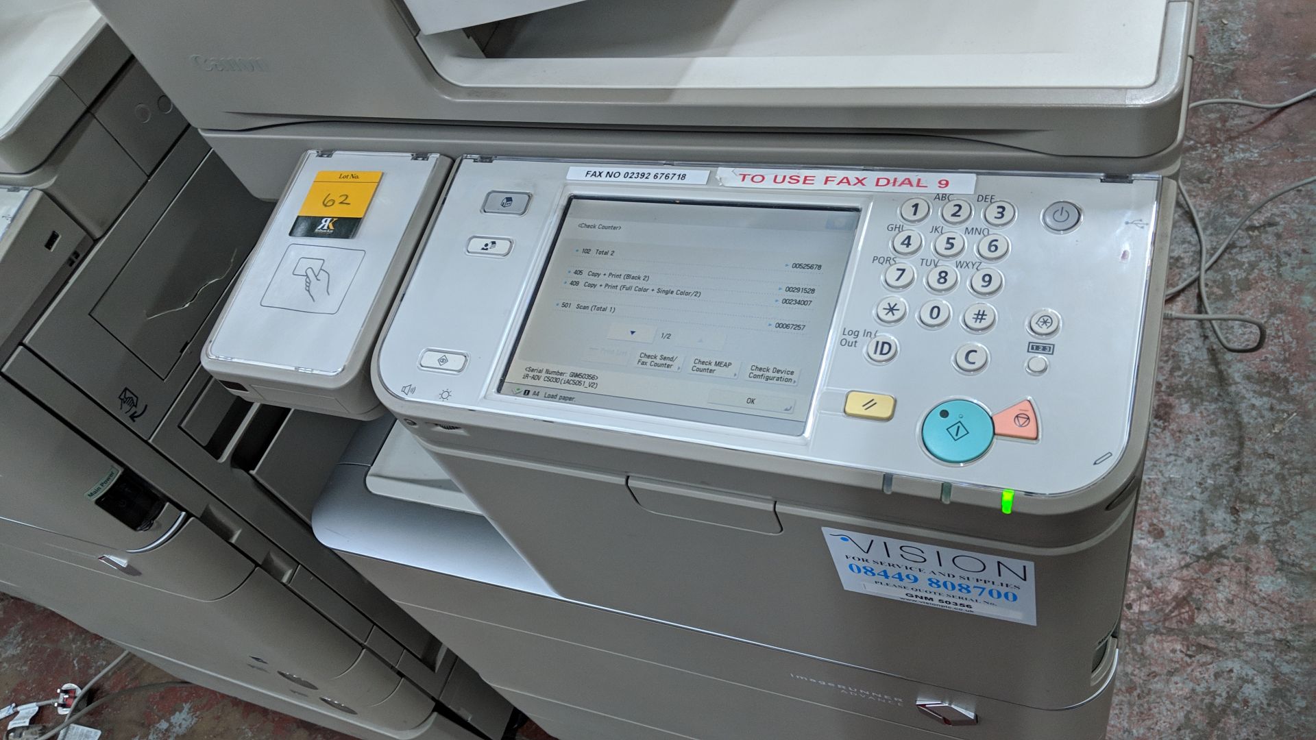 Canon imageRUNNER Advance model C5030i floorstanding copier with auto docufeed & pedestal - Image 12 of 14