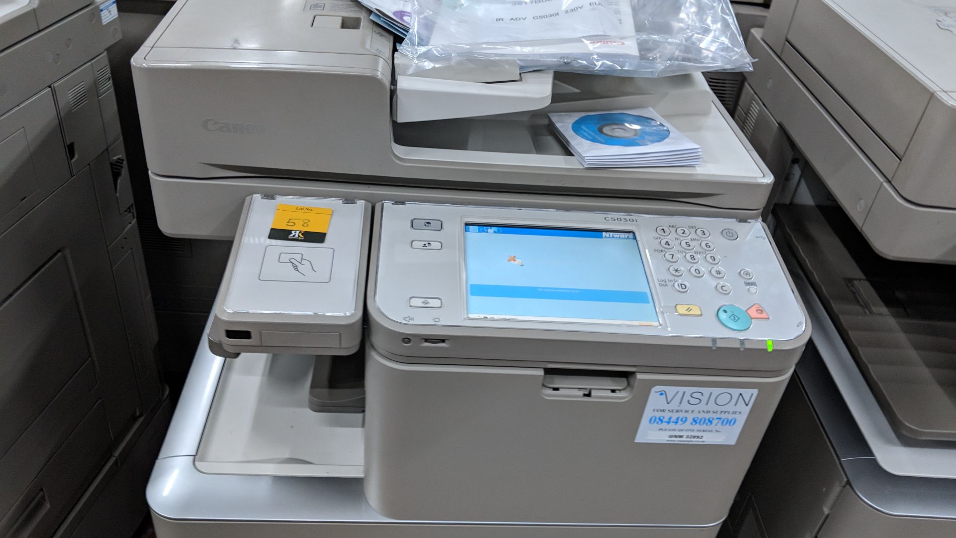 Canon imageRUNNER Advance model C5030i floorstanding copier with auto docufeed & pedestal - Image 10 of 13