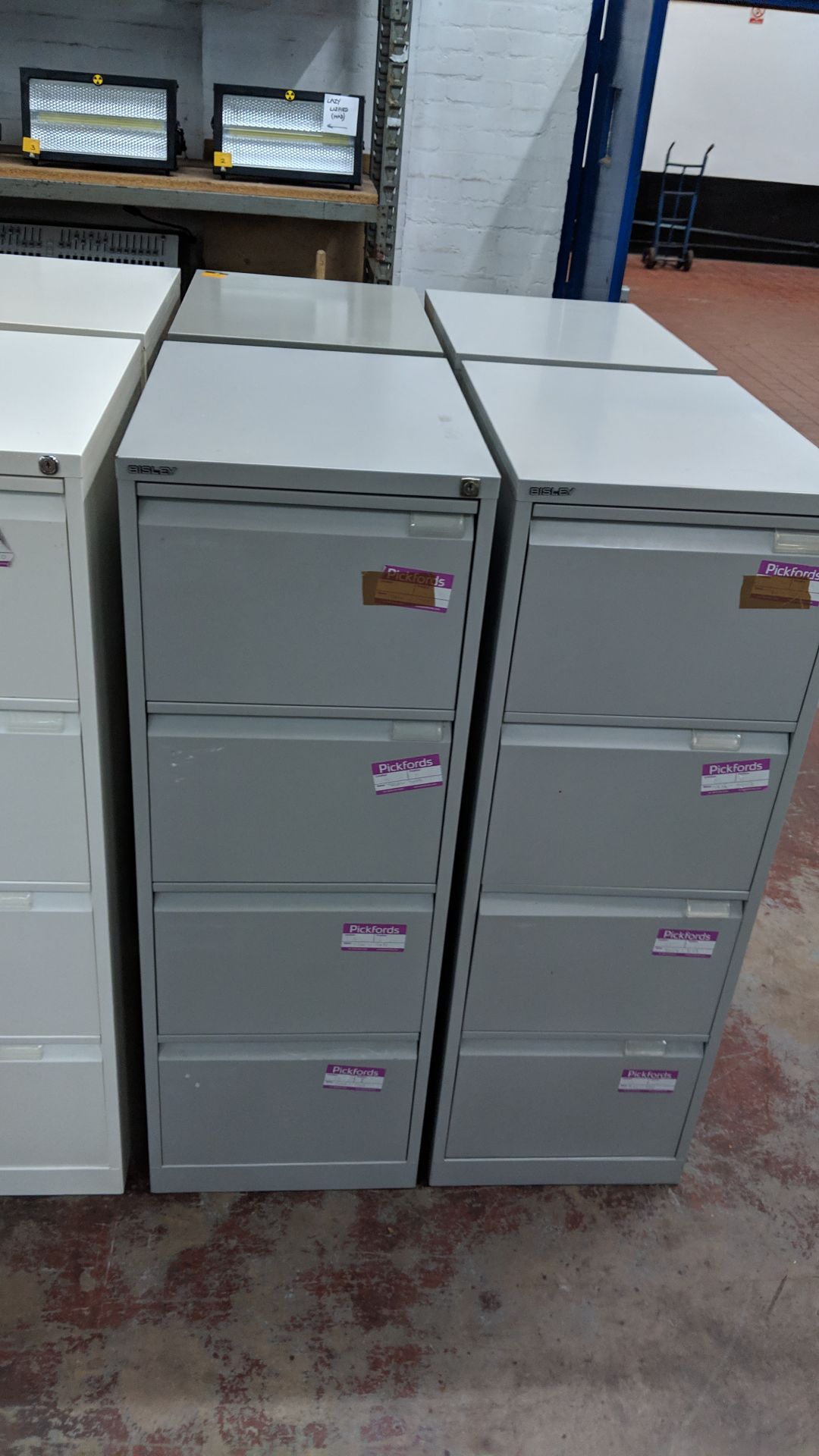 4 off Bisley & other grey metal 4 drawer filing cabinets IMPORTANT: Please remember goods - Image 6 of 9