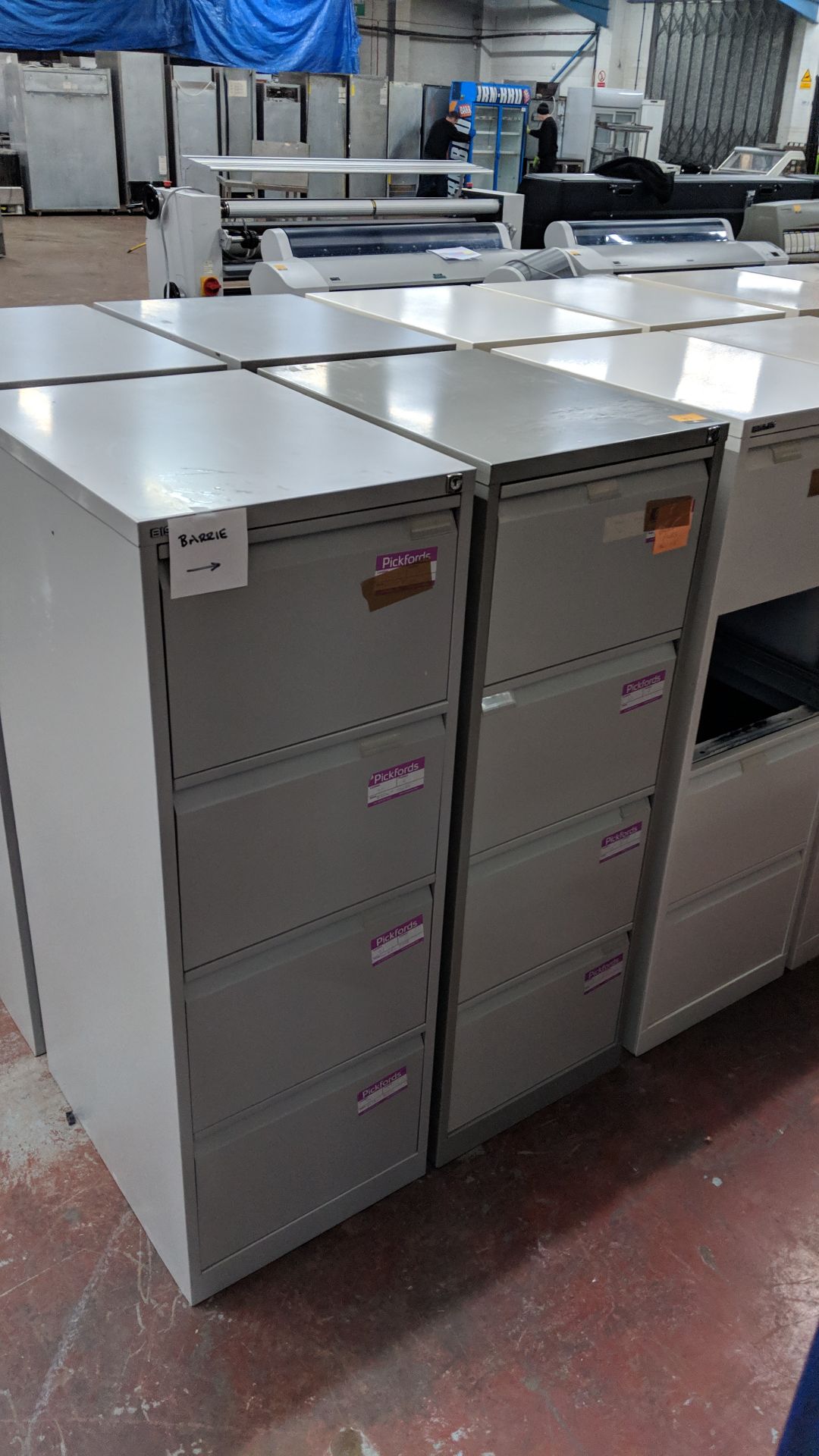 4 off Bisley & other grey metal 4 drawer filing cabinets IMPORTANT: Please remember goods - Image 2 of 9