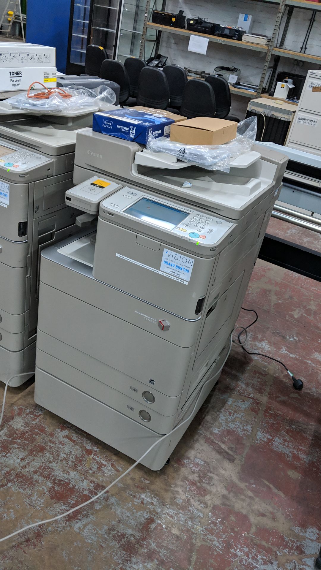 Canon imageRUNNER Advance model C5030i floorstanding copier with auto docufeed & pedestal - Image 5 of 11