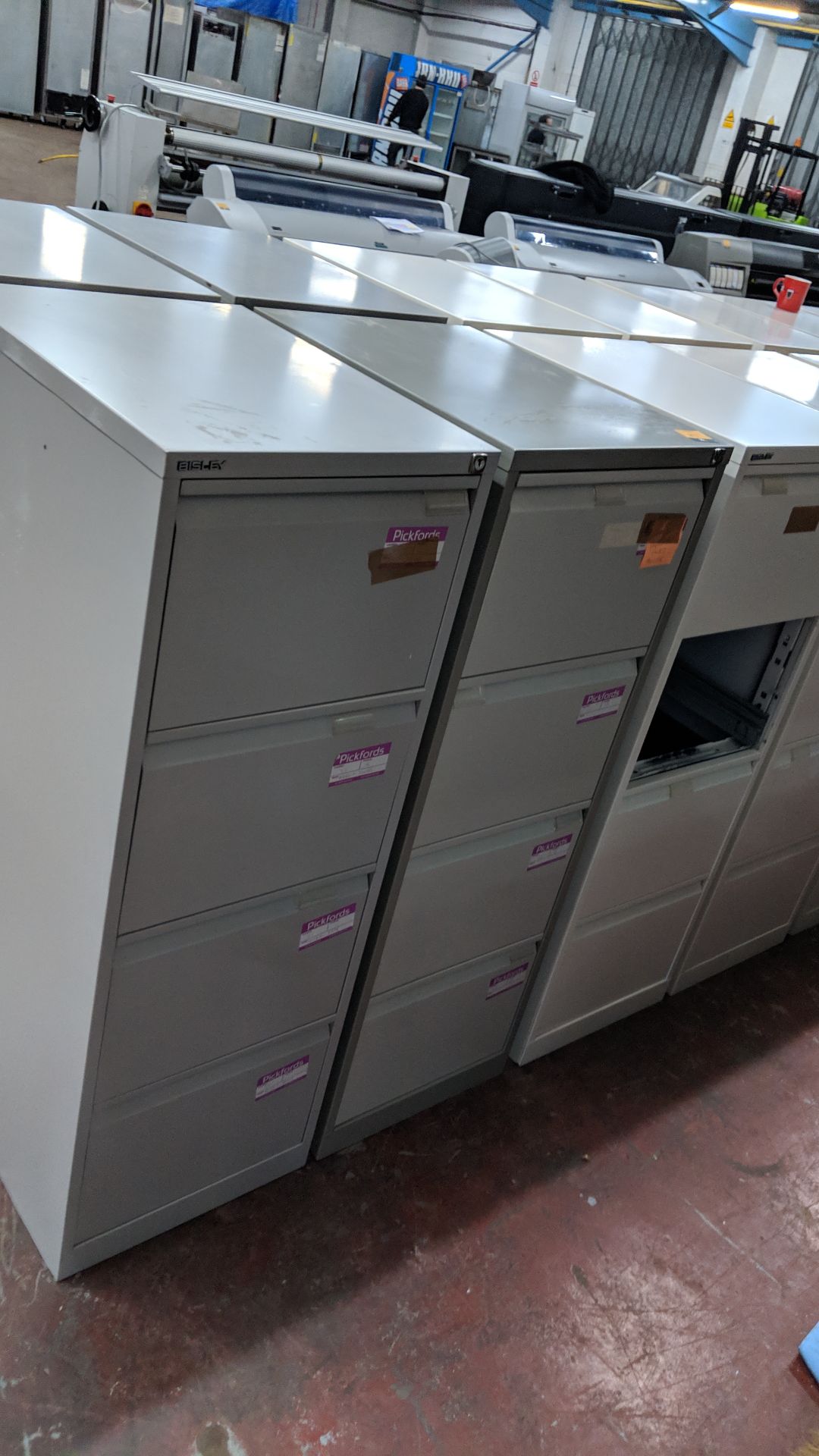 4 off Bisley & other grey metal 4 drawer filing cabinets IMPORTANT: Please remember goods - Image 3 of 9