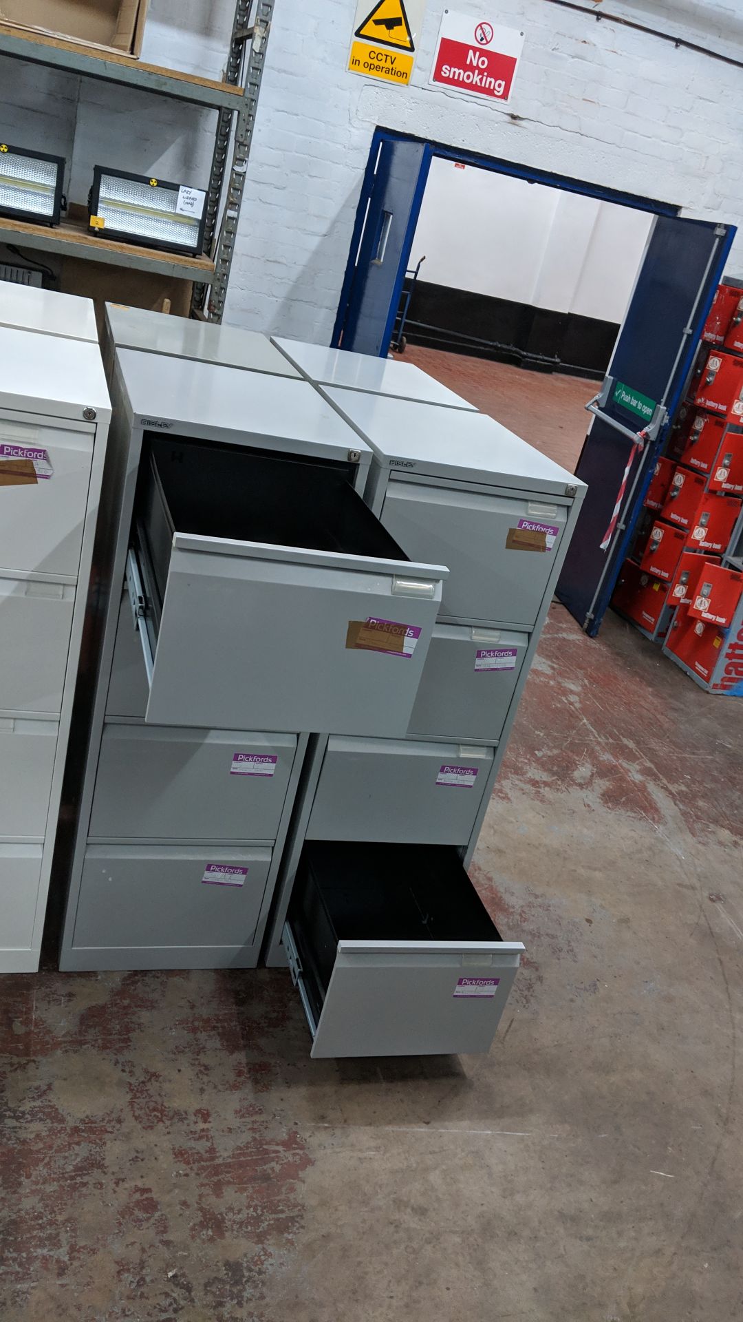 4 off Bisley & other grey metal 4 drawer filing cabinets IMPORTANT: Please remember goods - Image 9 of 9