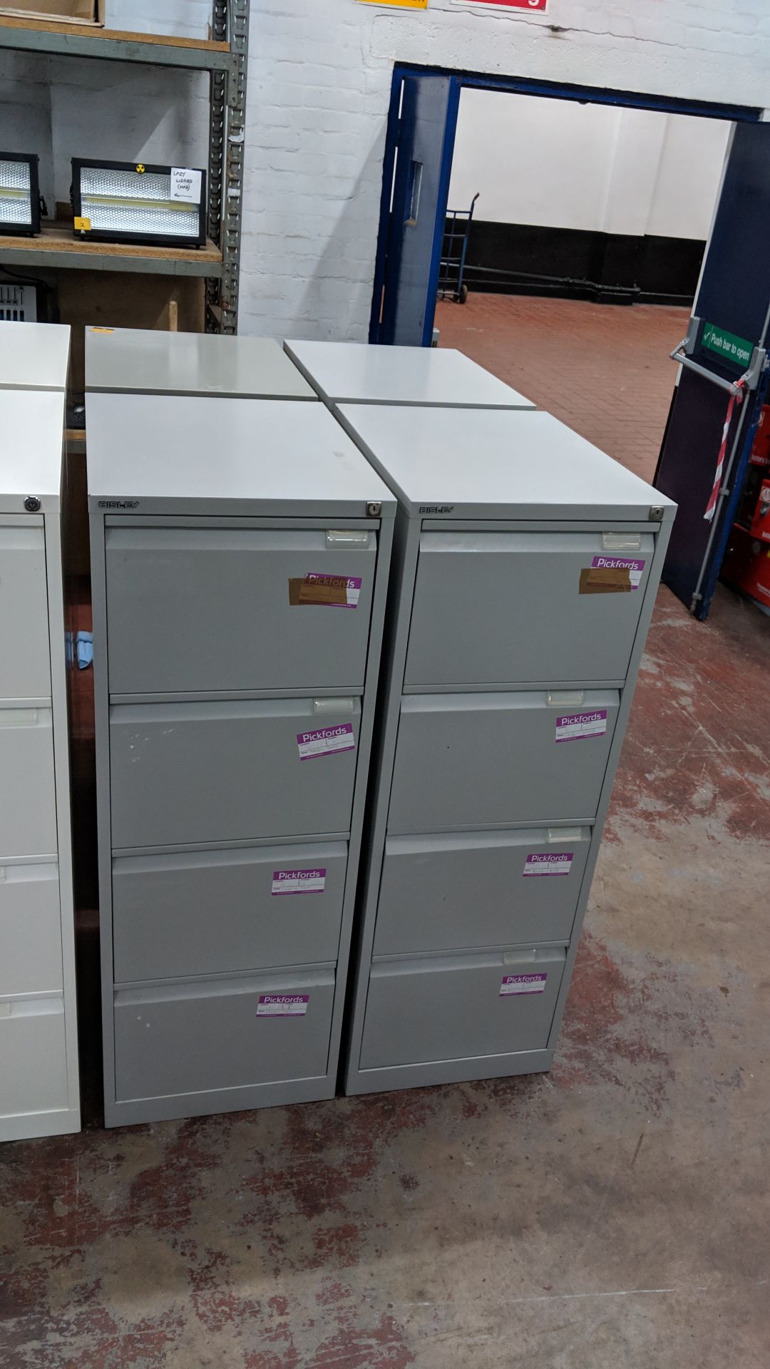 4 off Bisley & other grey metal 4 drawer filing cabinets IMPORTANT: Please remember goods - Image 7 of 9
