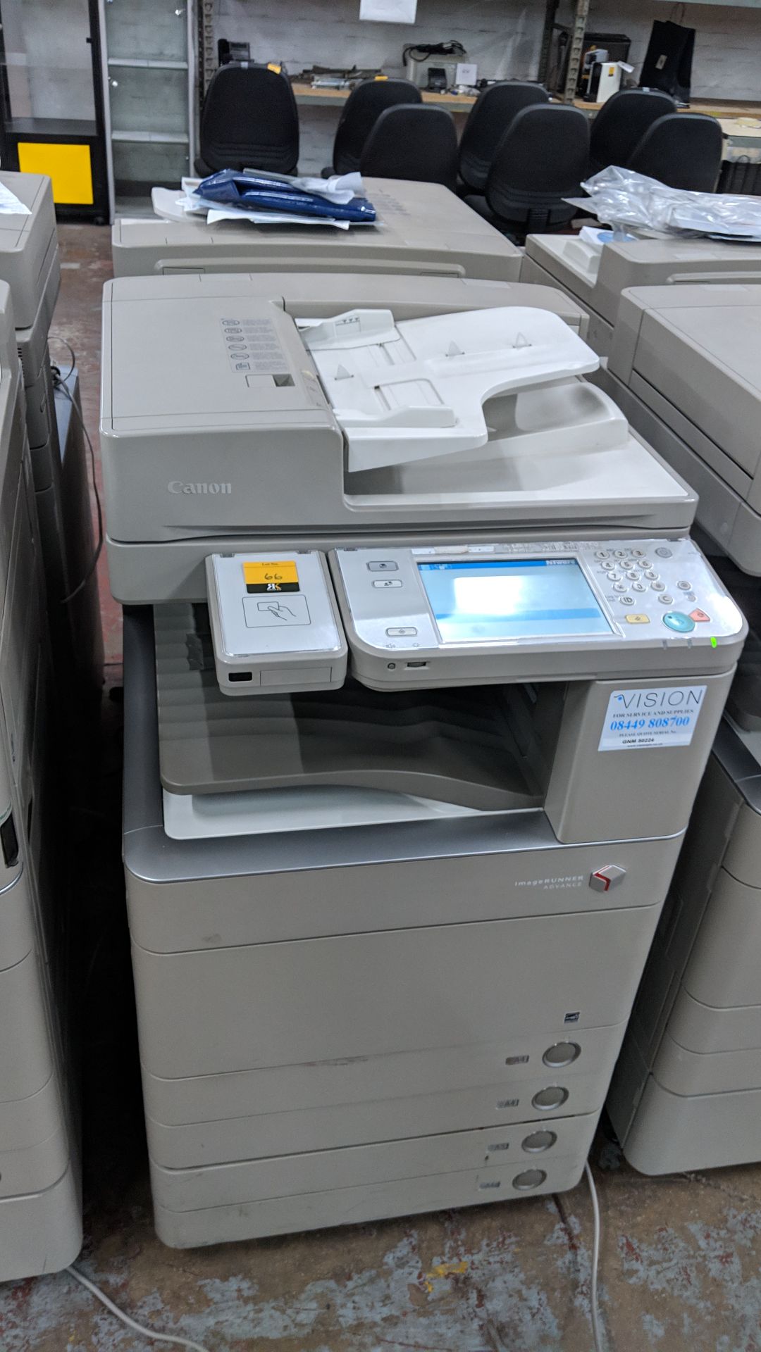 Canon imageRUNNER Advance model C5030i floorstanding copier with auto docufeed & pedestal