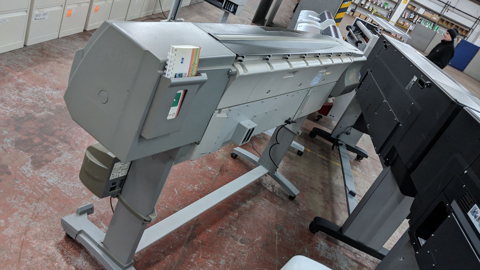 HP DesignJet 5500 floorstanding 60" wide format printer, factory model Q1253Y IMPORTANT: Please - Image 9 of 10