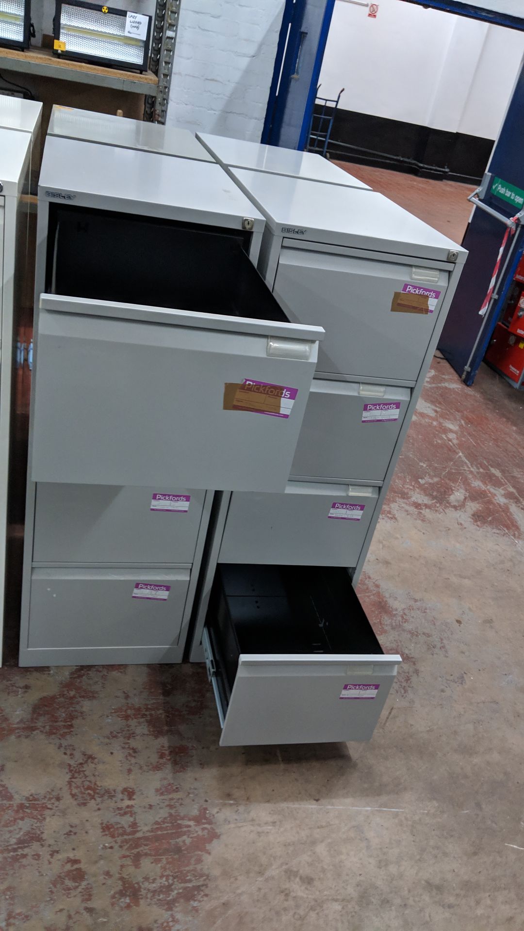 4 off Bisley & other grey metal 4 drawer filing cabinets IMPORTANT: Please remember goods - Image 8 of 9