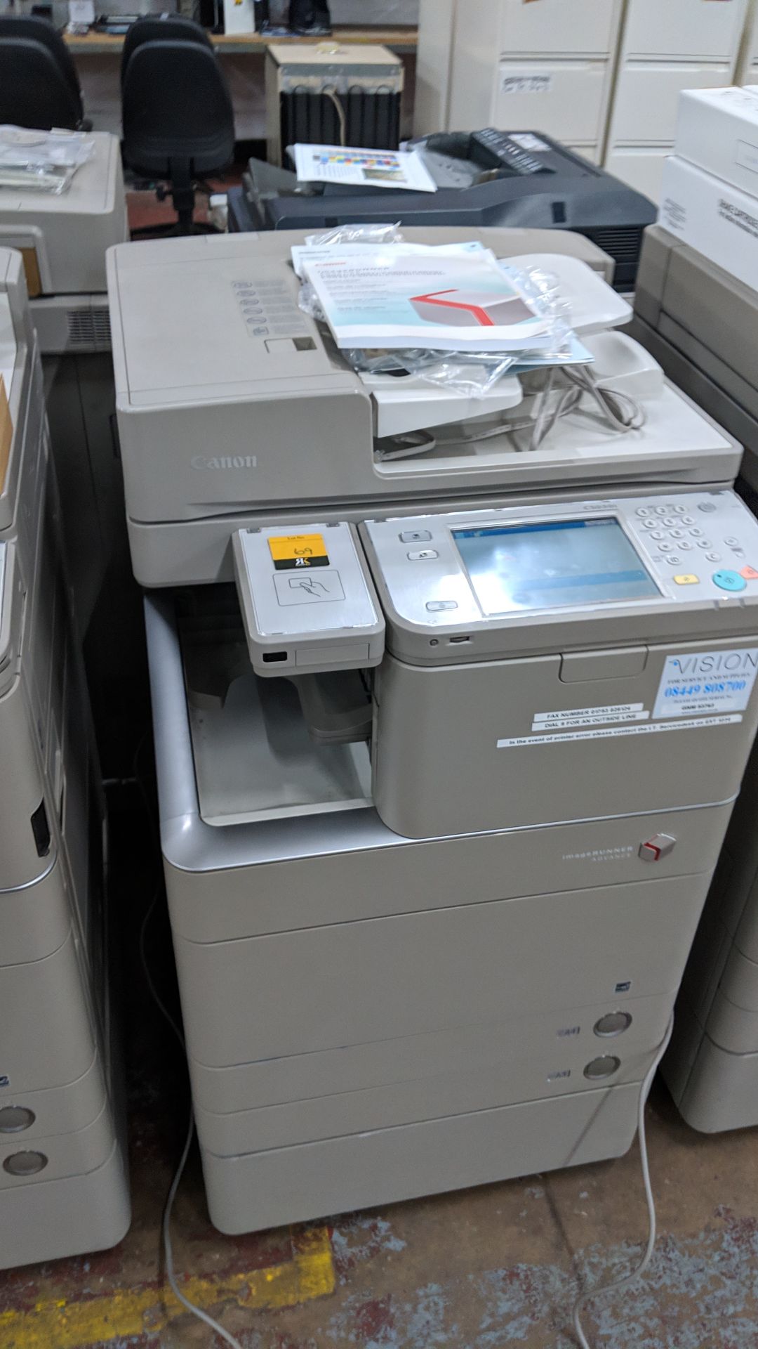 Canon imageRUNNER Advance model C5030i floorstanding copier with auto docufeed & pedestal - Image 3 of 15