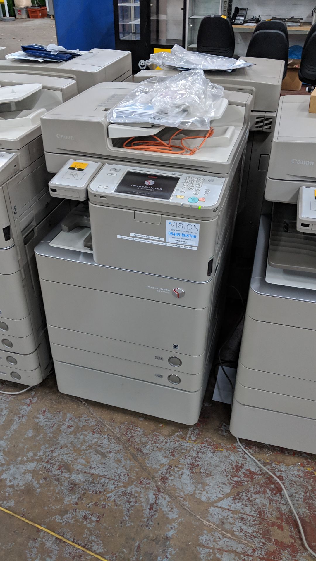Canon imageRUNNER Advance model C5030i floorstanding copier with auto docufeed & pedestal - Image 4 of 11