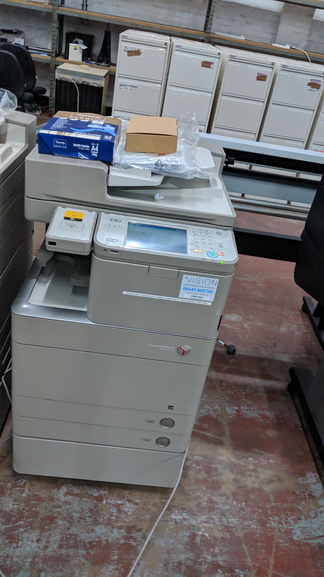 Canon imageRUNNER Advance model C5030i floorstanding copier with auto docufeed & pedestal - Image 4 of 11