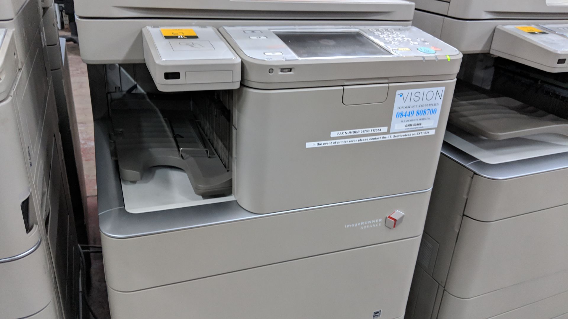 Canon imageRUNNER Advance model C5030i floorstanding copier with auto docufeed & pedestal - Image 5 of 11