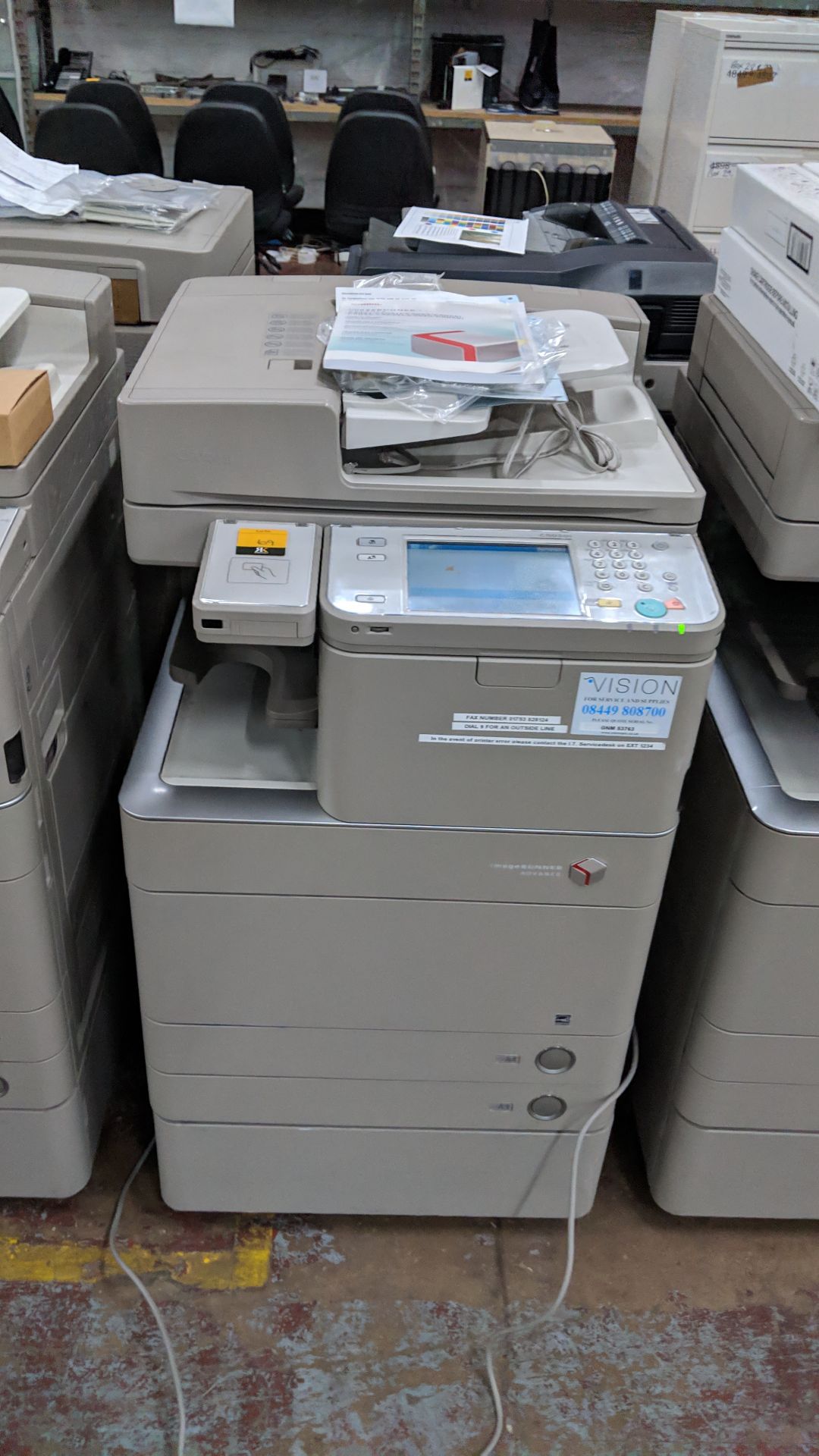 Canon imageRUNNER Advance model C5030i floorstanding copier with auto docufeed & pedestal - Image 5 of 15