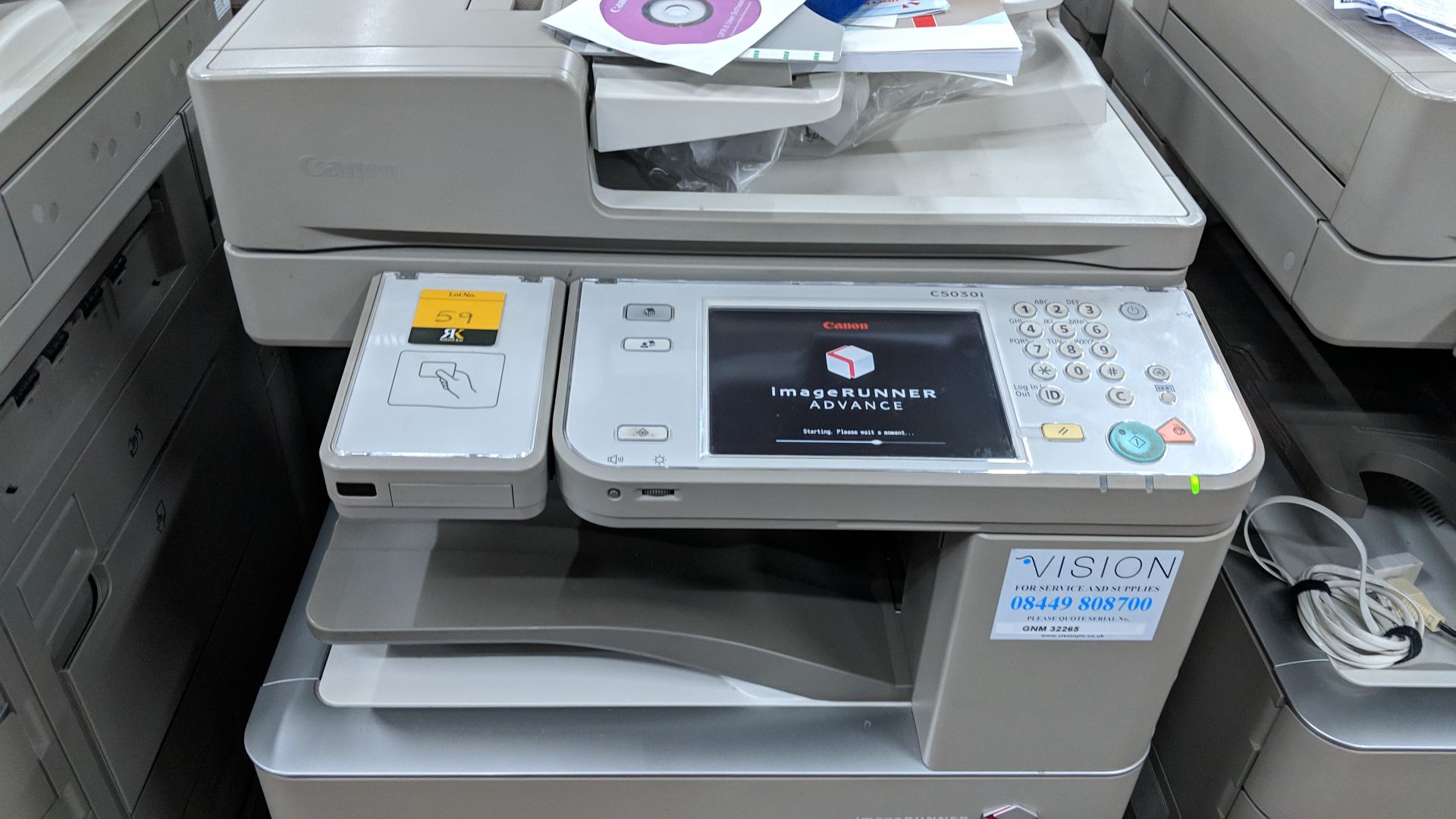 Canon imageRUNNER Advance model C5030i floorstanding copier with auto docufeed & pedestal - Image 6 of 10