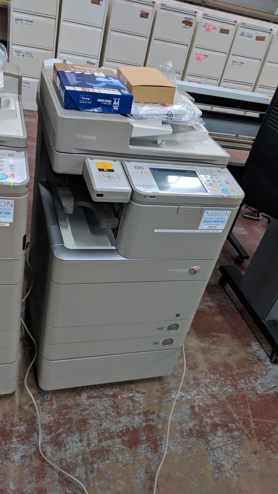 Canon imageRUNNER Advance model C5030i floorstanding copier with auto docufeed & pedestal - Image 2 of 11