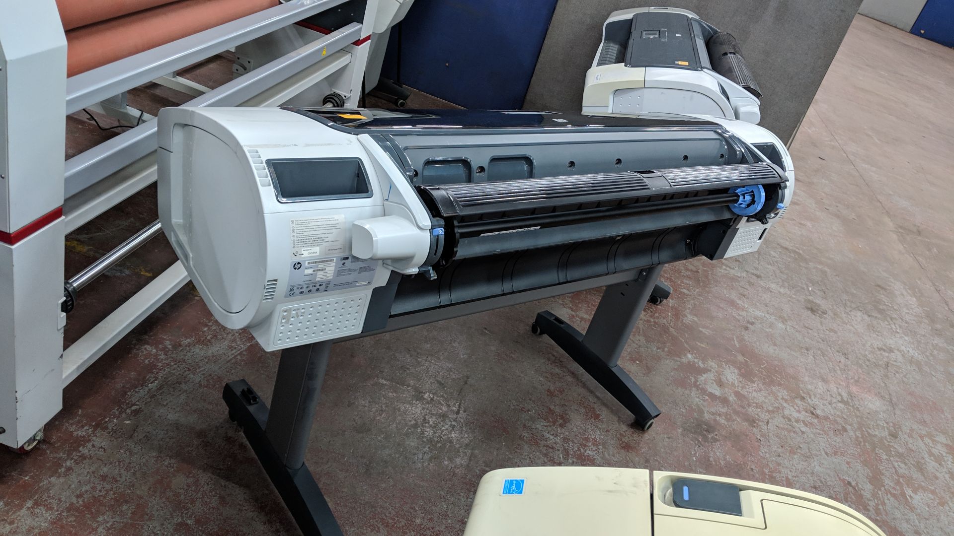HP DesignJet T770 44" wide format printer, serial no. CN0402H02K, product no. CH539A IMPORTANT: - Image 7 of 10