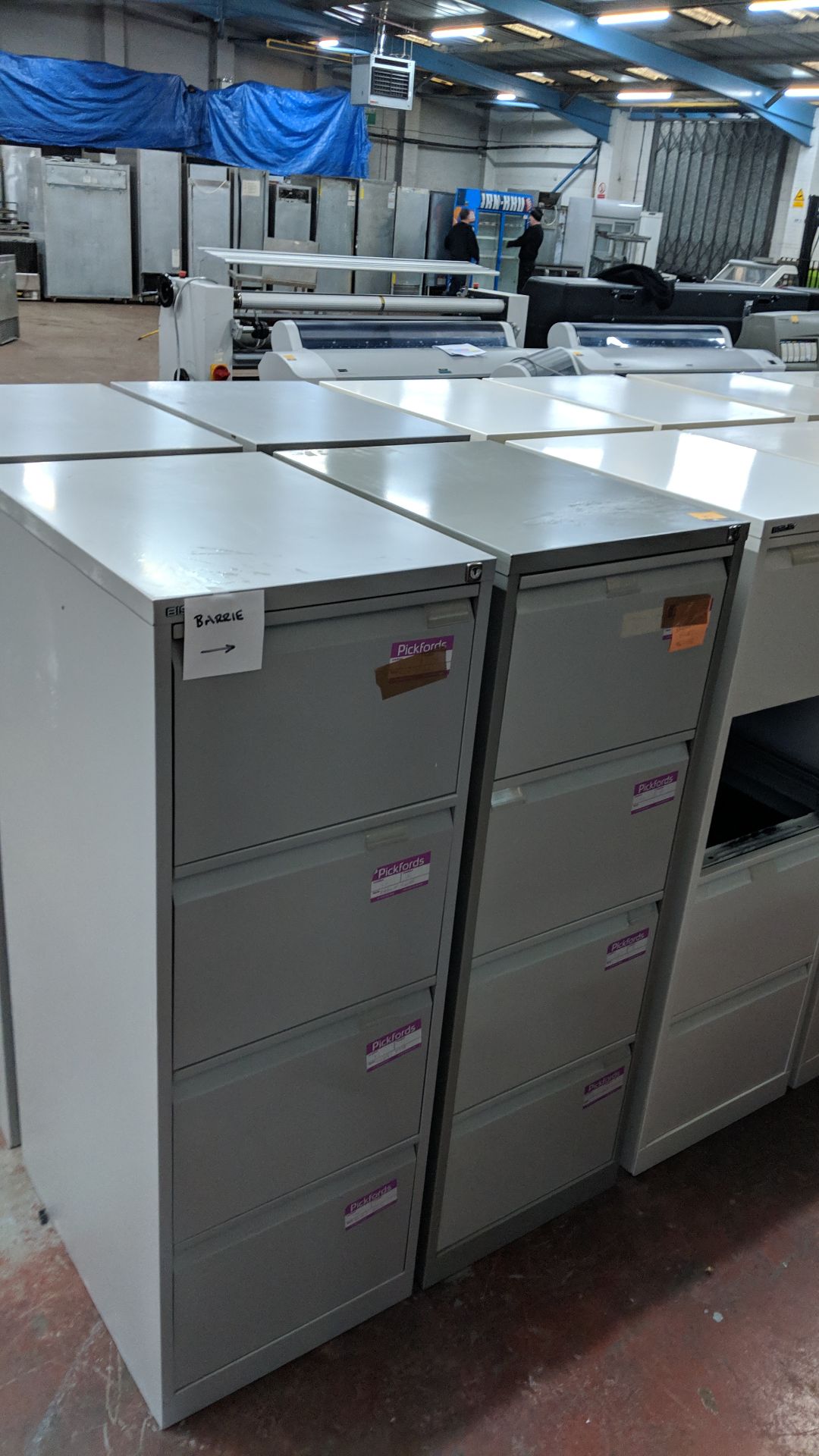 4 off Bisley & other grey metal 4 drawer filing cabinets IMPORTANT: Please remember goods
