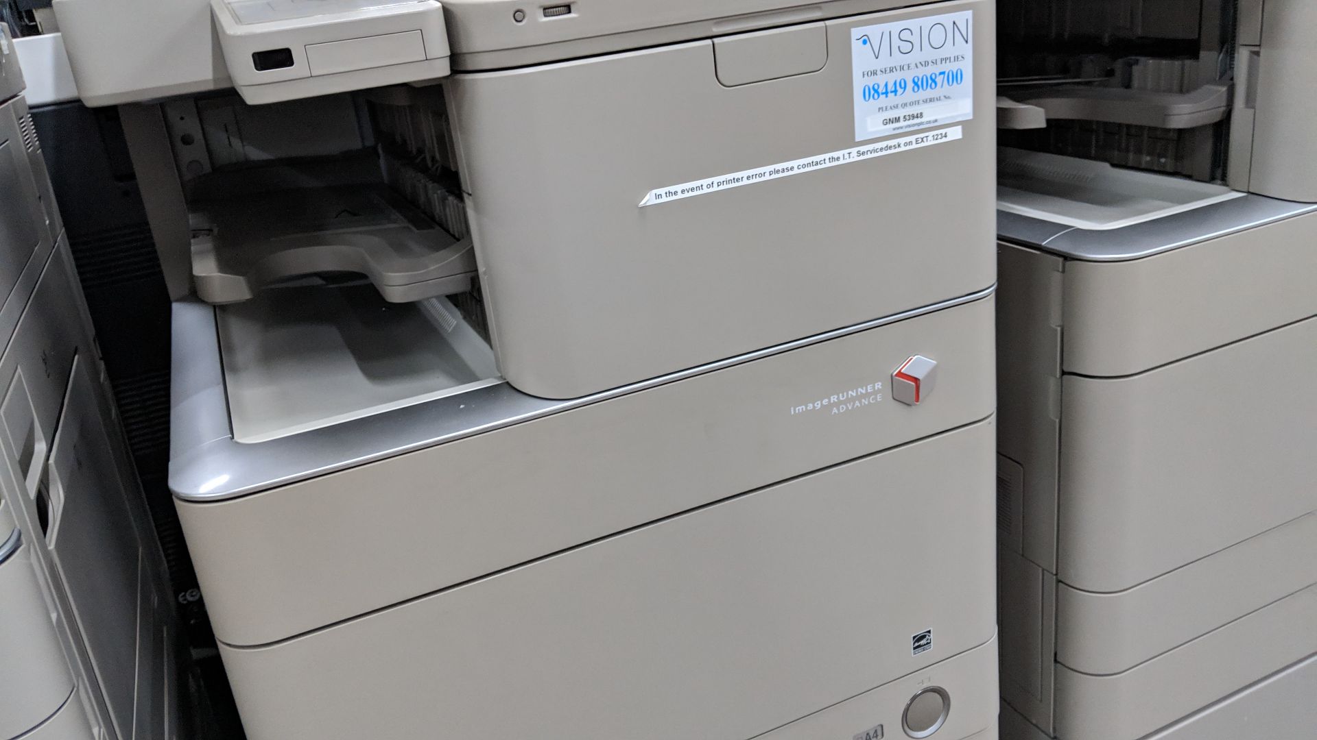 Canon imageRUNNER Advance model C5030i floorstanding copier with auto docufeed & pedestal - Image 5 of 10