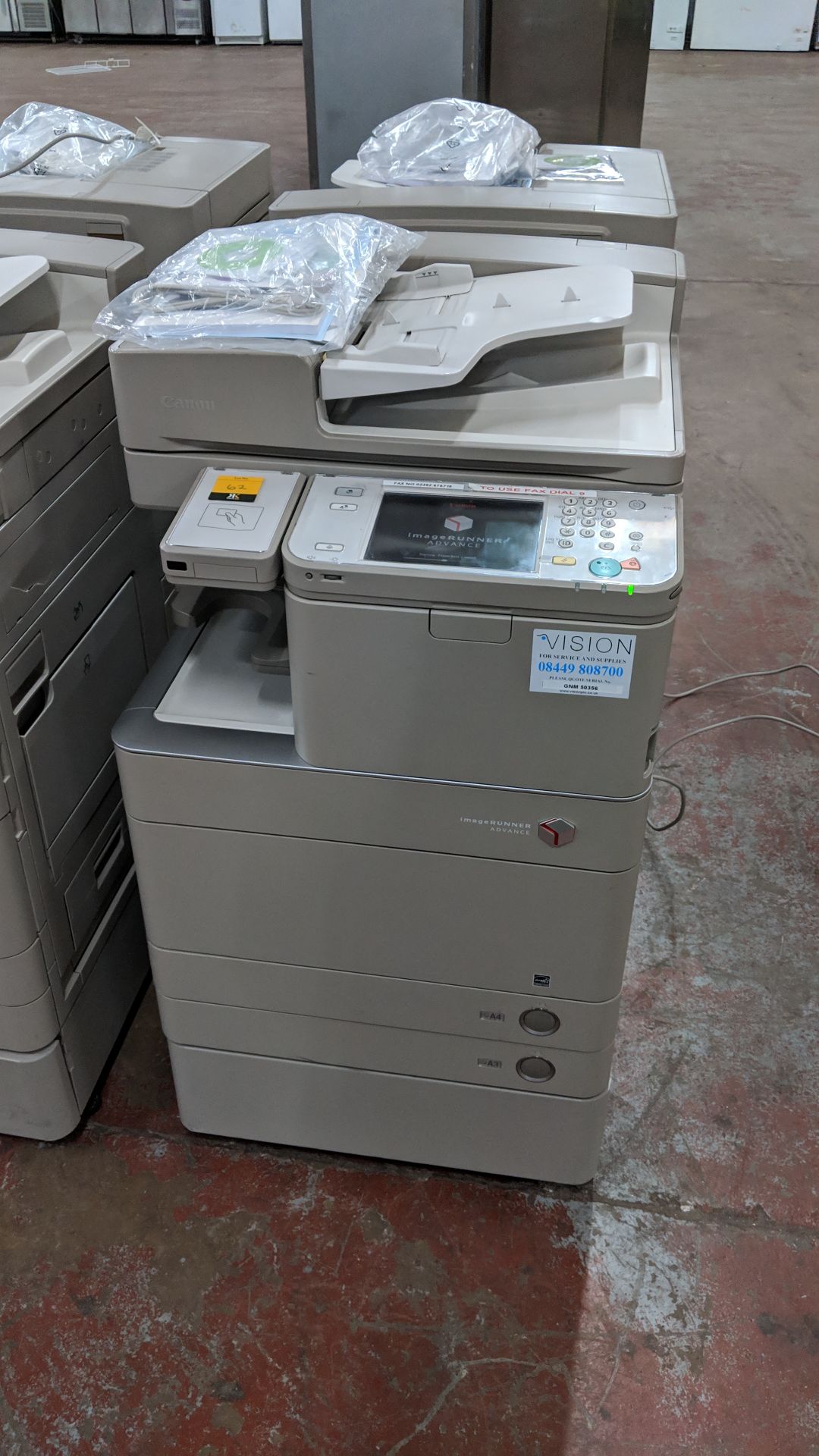 Canon imageRUNNER Advance model C5030i floorstanding copier with auto docufeed & pedestal