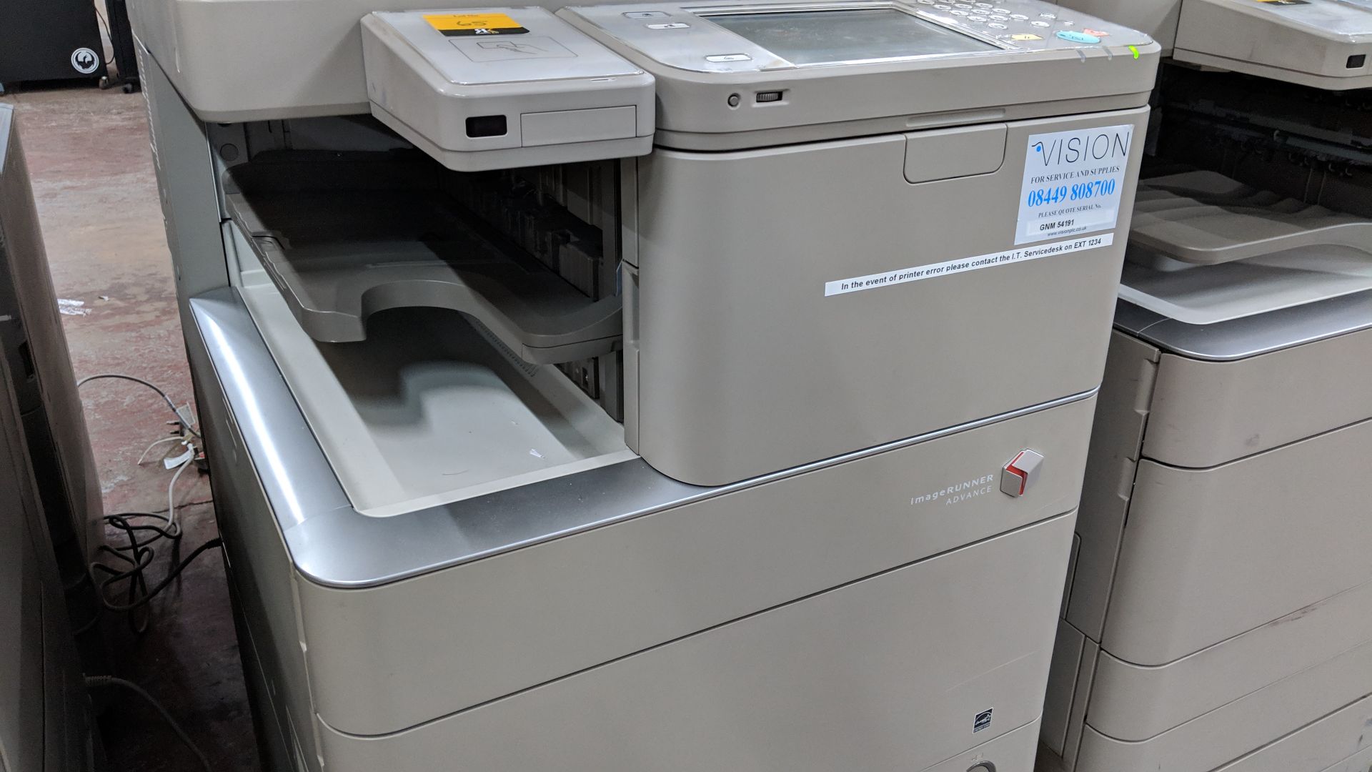 Canon imageRUNNER Advance model C5030i floorstanding copier with auto docufeed & pedestal - Image 7 of 12