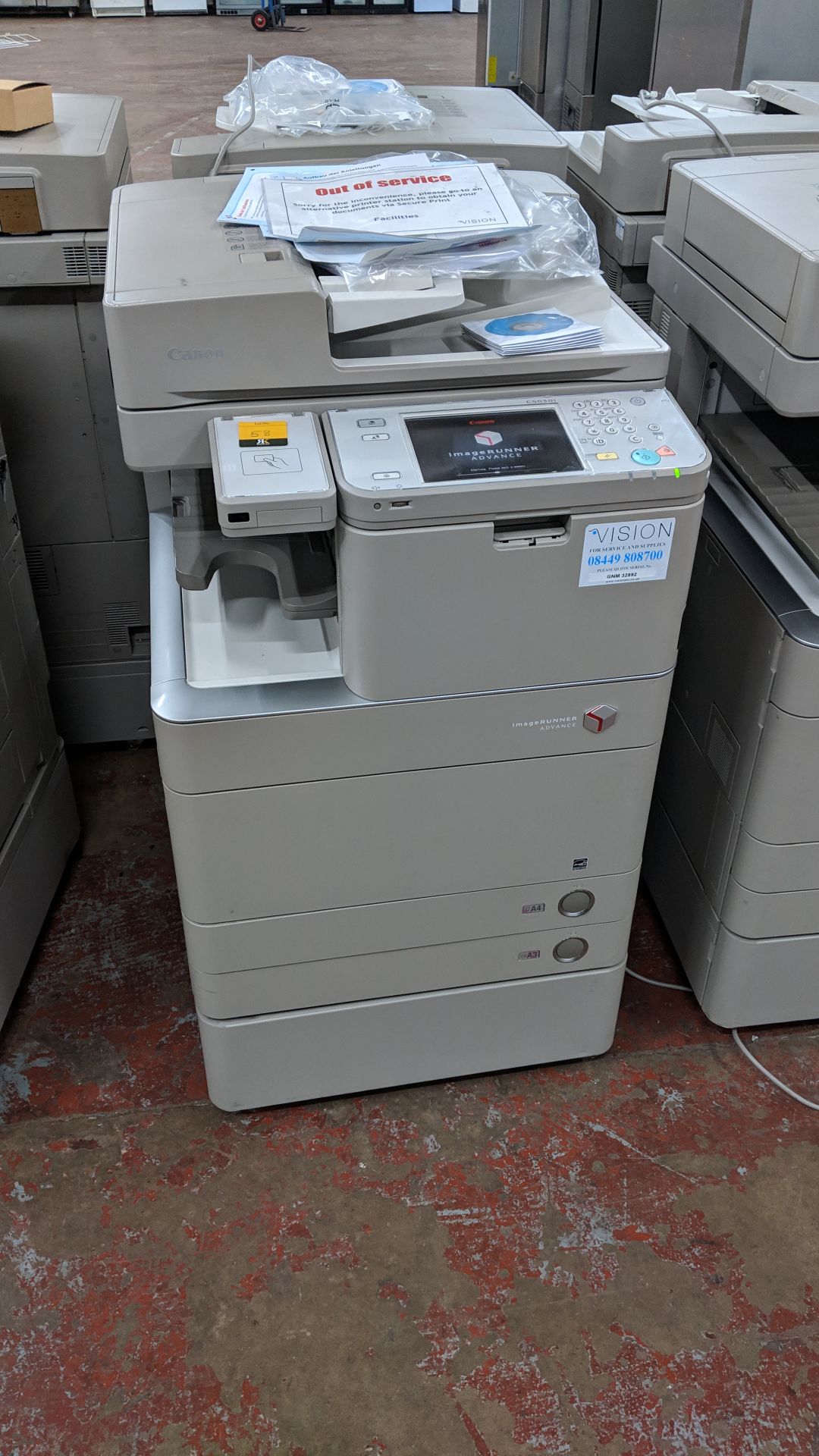 Canon imageRUNNER Advance model C5030i floorstanding copier with auto docufeed & pedestal - Image 2 of 13