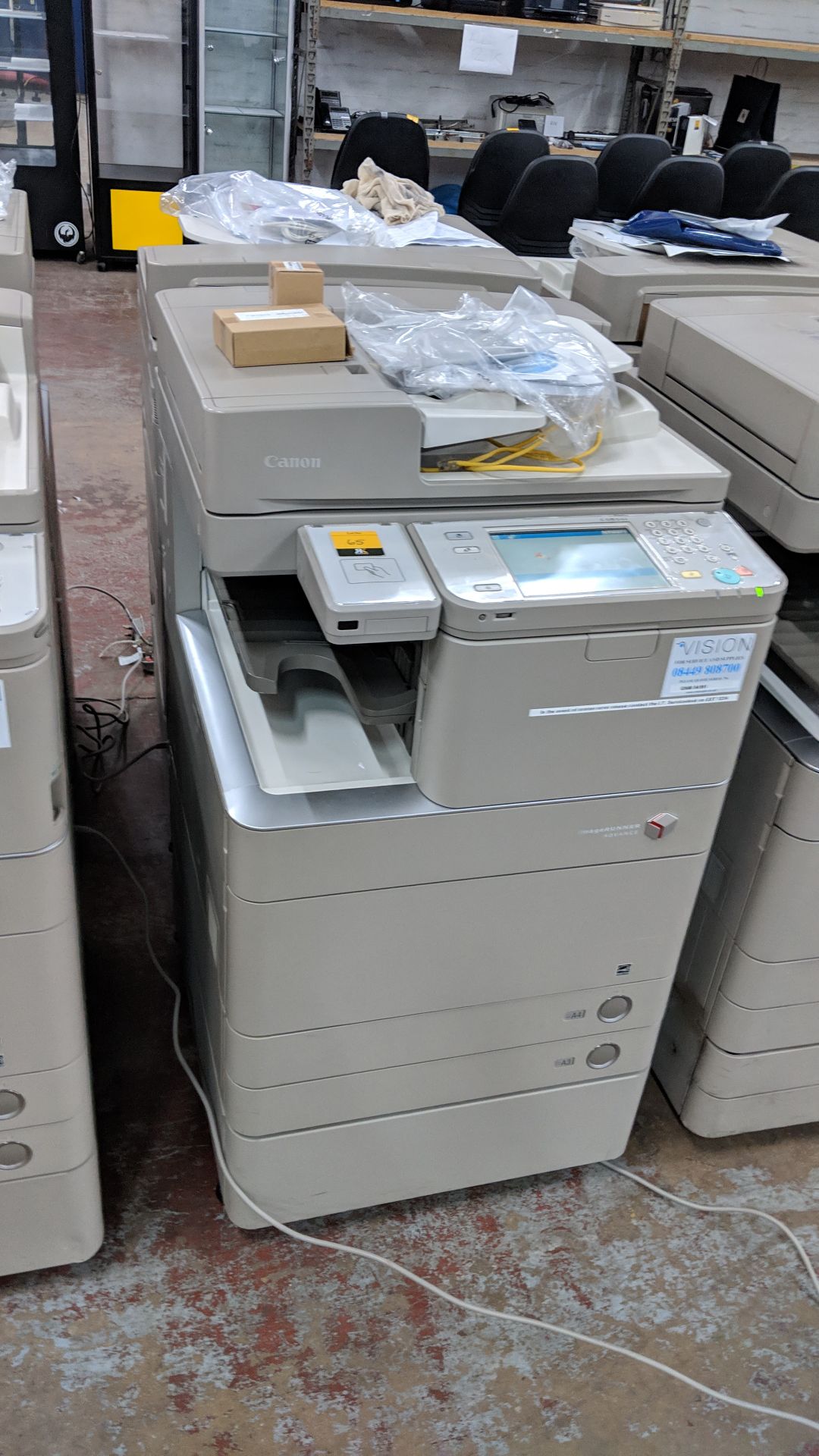 Canon imageRUNNER Advance model C5030i floorstanding copier with auto docufeed & pedestal - Image 3 of 12