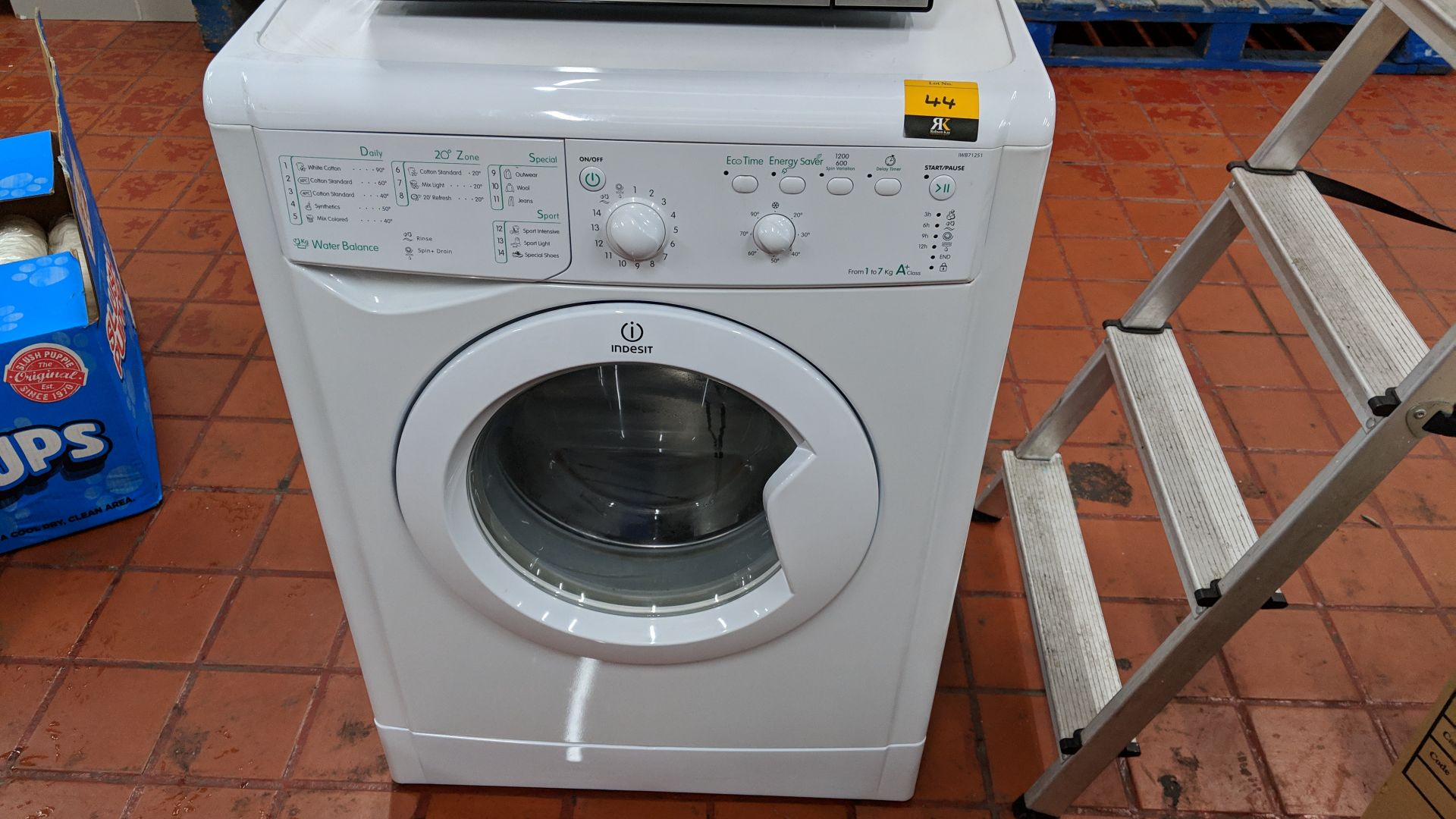 Indesit washing machine model IWB71251Eco IMPORTANT: Please remember goods successfully bid upon