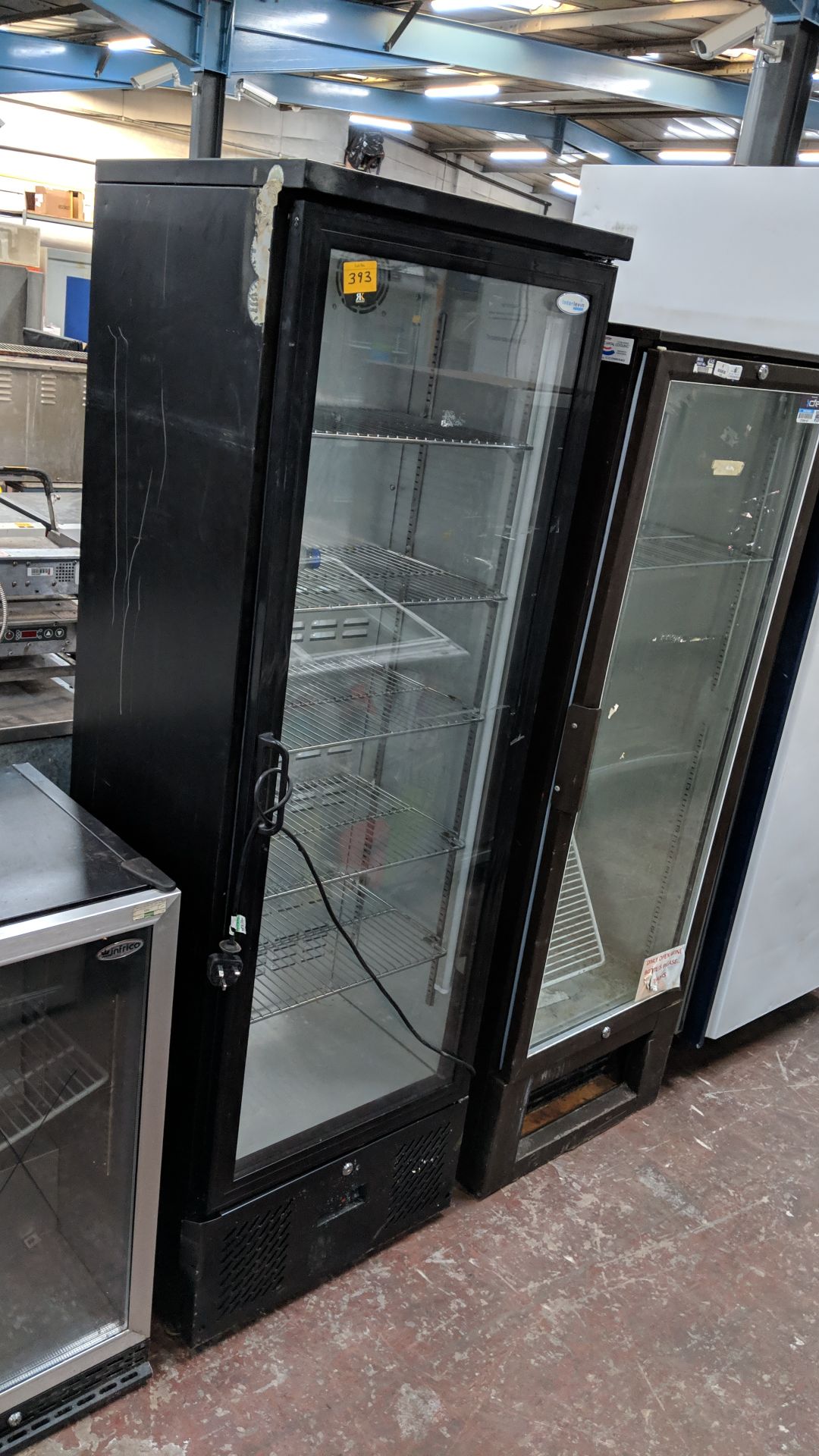 2 off tall clear door display fridges IMPORTANT: Please remember goods successfully bid upon must be