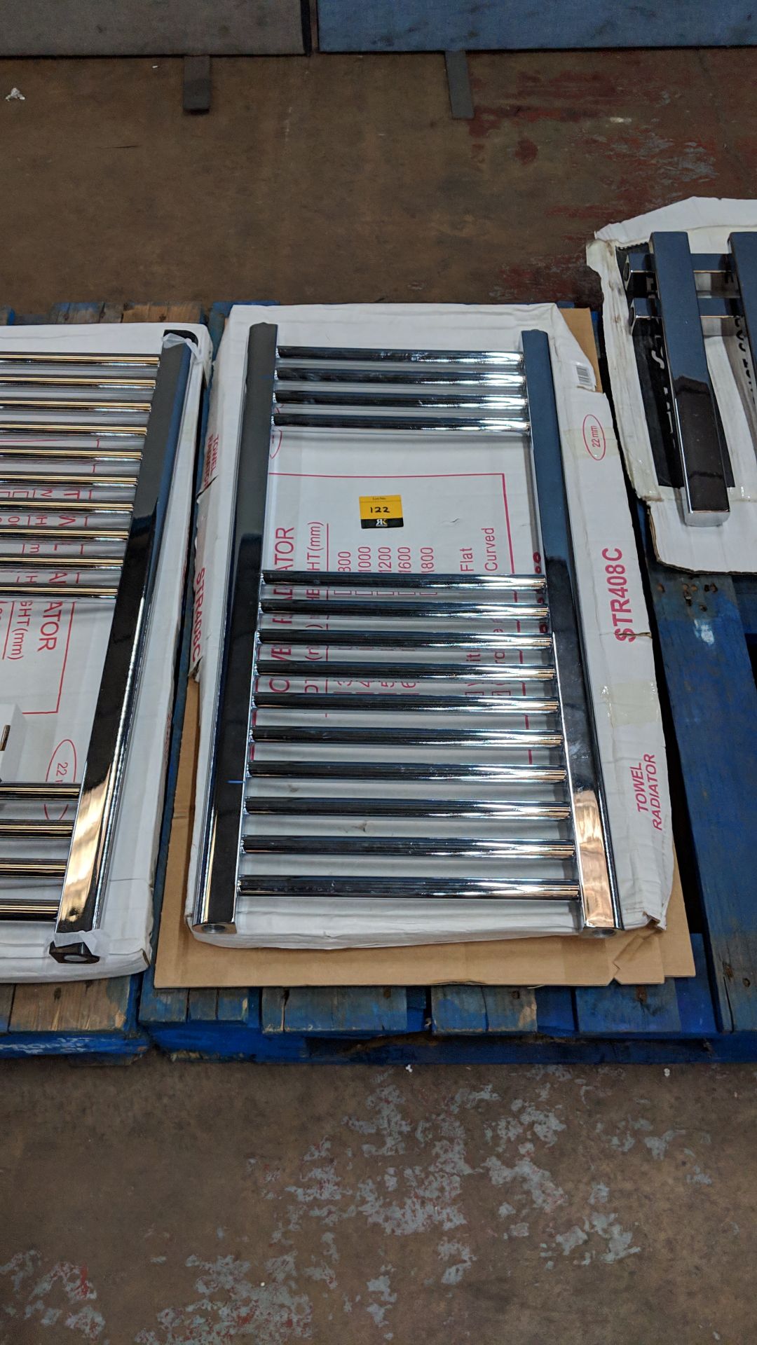 Towel radiator, model STR408C 800x400mm Lots 100 - 142 & 146 - 167 are being sold on behalf of a