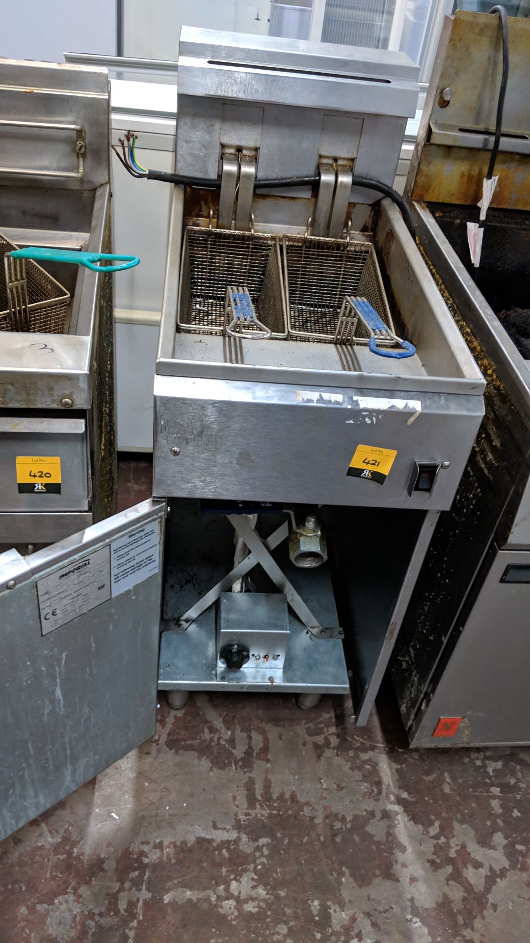 Imperial stainless steel floorstanding fryer, CIFS-40-E-LE IMPORTANT: Please remember goods - Image 5 of 5