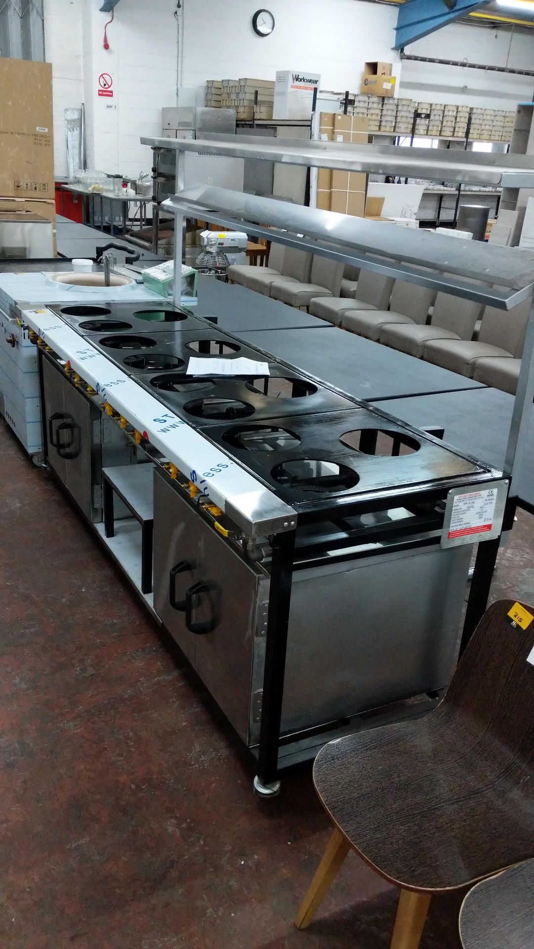 12 burner natural gas range/cooker incorporating 2 ovens below, 10M-2L-02, with date of - Image 15 of 16