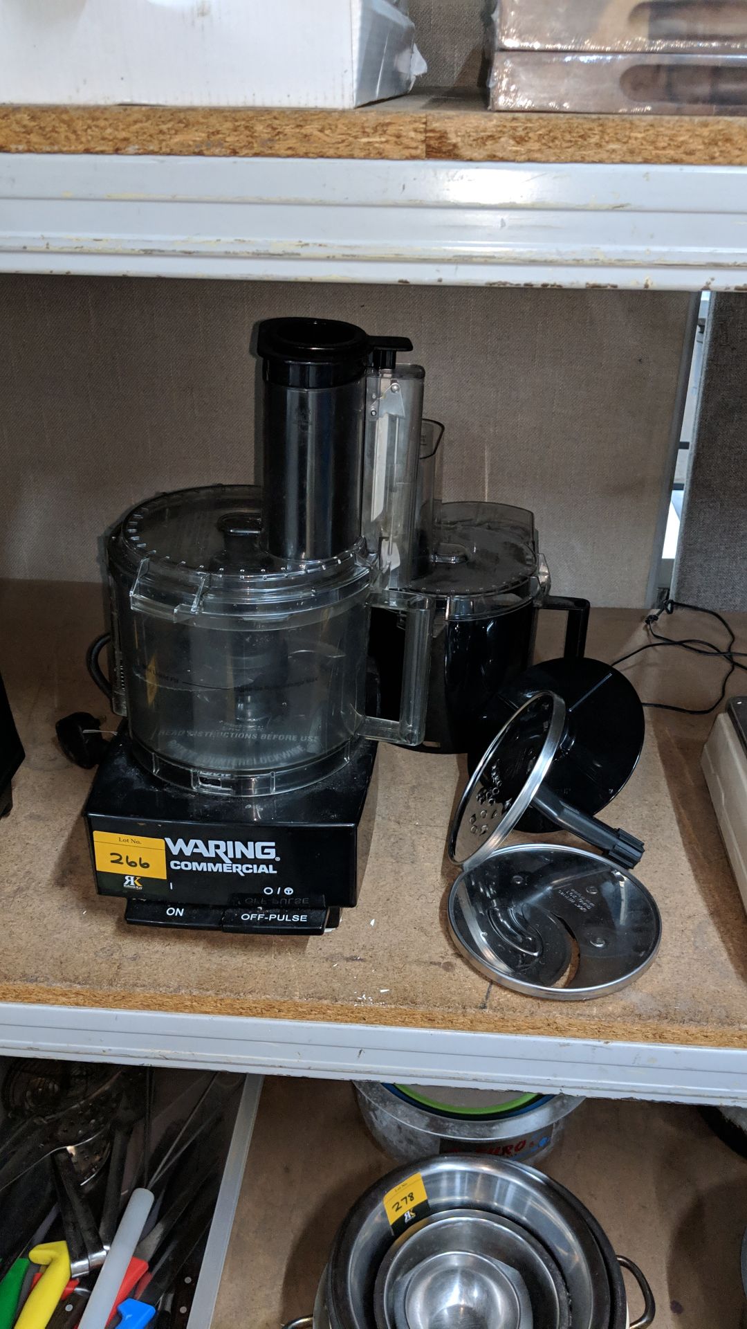 Waring Commercial food processor model WFP14SCK, capacity 3.3ltr, including a wide range of