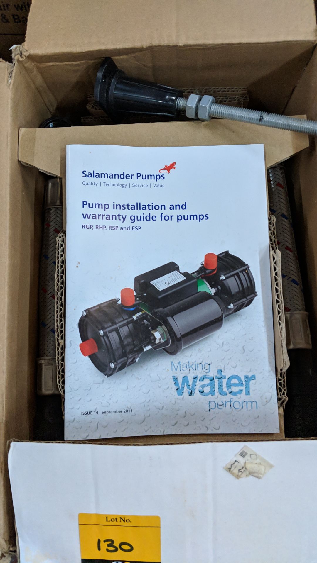 Salamander pump, twin 2.2 bar, shower specific Lots 100 - 142 & 146 - 167 are being sold on behalf - Bild 4 aus 6