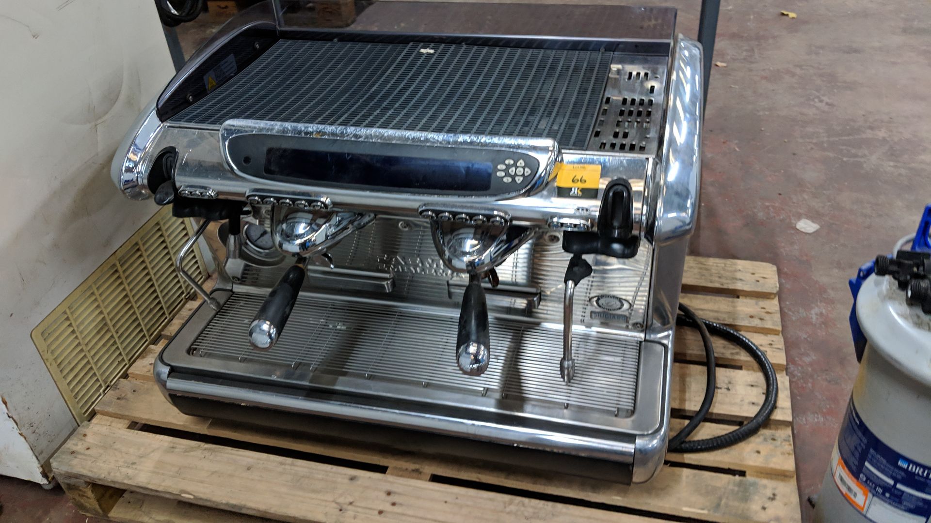 Faema Emblema traditional commercial twin head espresso machine with large digital panel, LED - Image 2 of 7