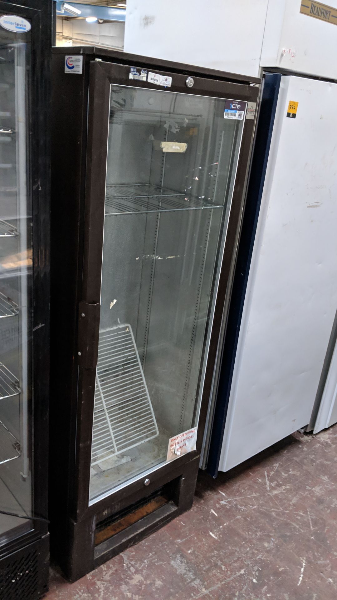 2 off tall clear door display fridges IMPORTANT: Please remember goods successfully bid upon must be - Image 5 of 7