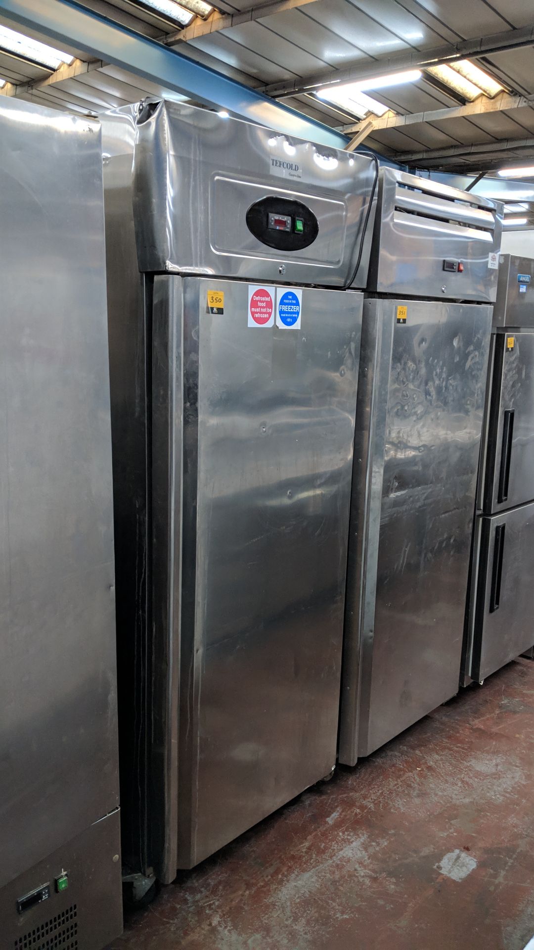 Tefcold Gastro-Line stainless steel tall freezer, RF710 IMPORTANT: Please remember goods