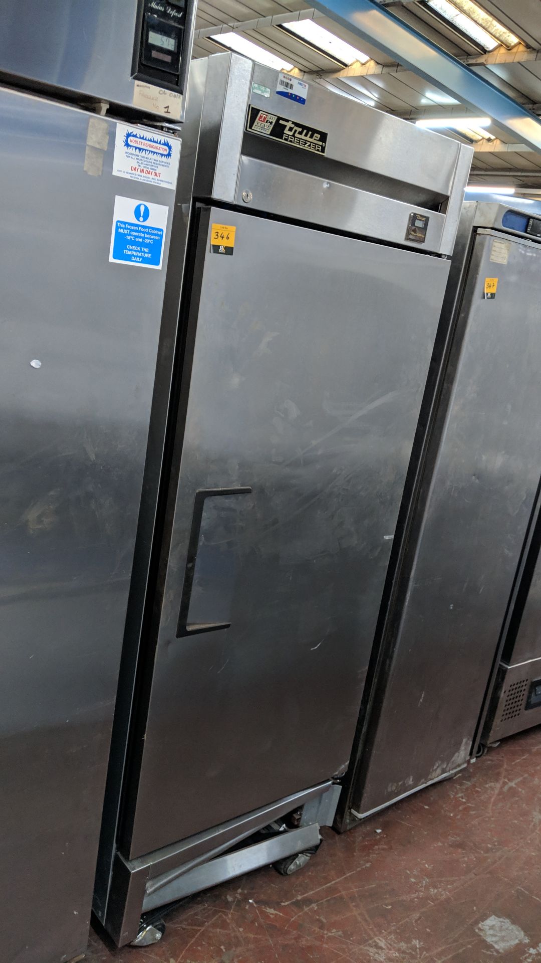 True stainless steel freezer, T-19FZ IMPORTANT: Please remember goods successfully bid upon must