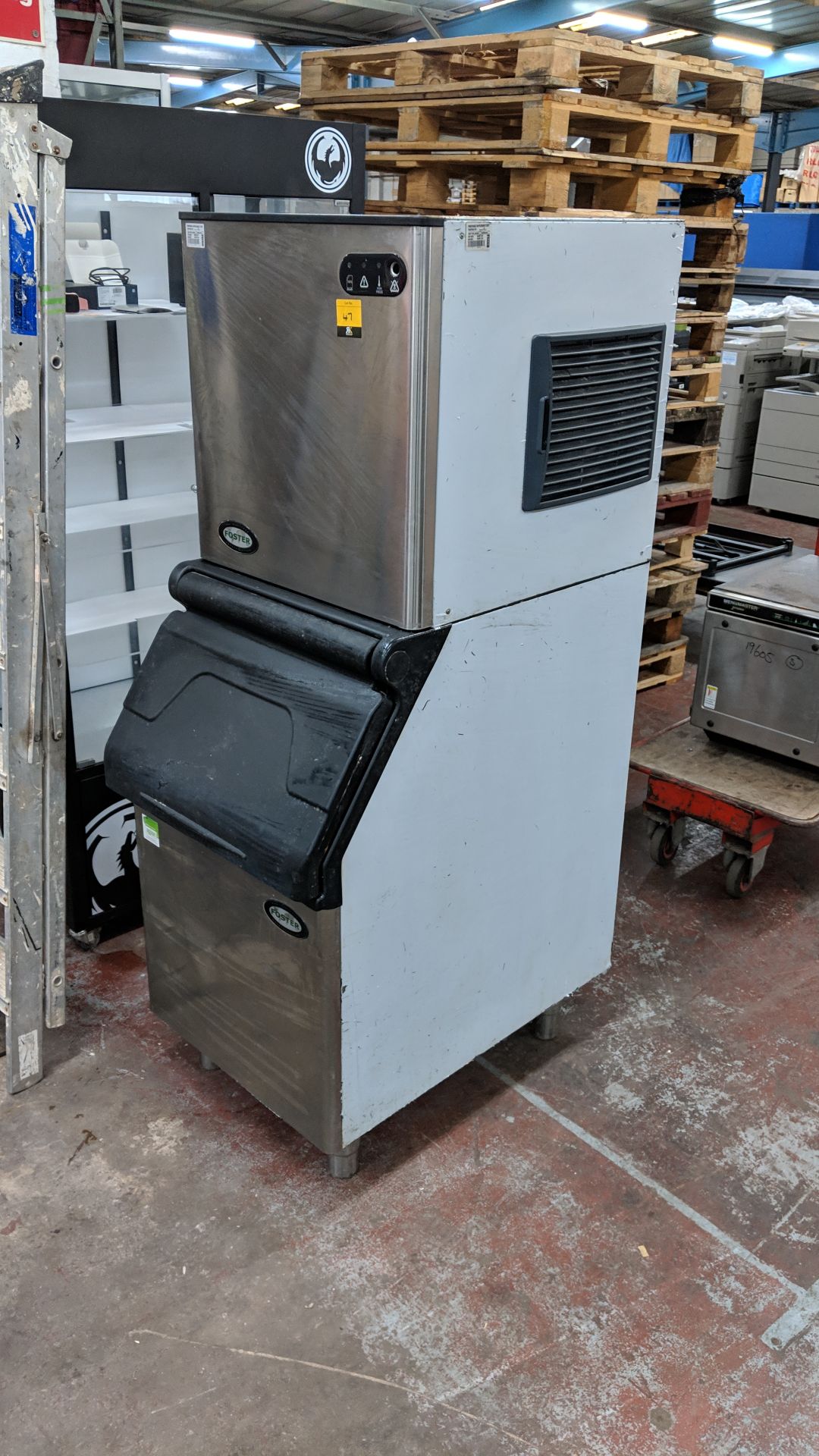 Foster stainless steel tall commercial ice maker, F132 IMPORTANT: Please remember goods successfully