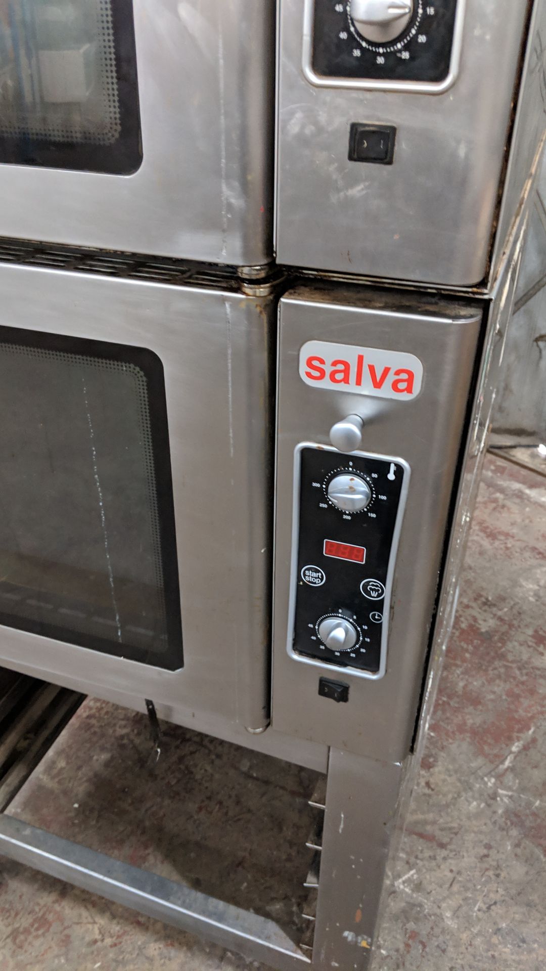 Salva twin vertical stack oven on mobile stand, type K-5+ H-E (marked as being "ex-Greggs" on the - Image 6 of 10