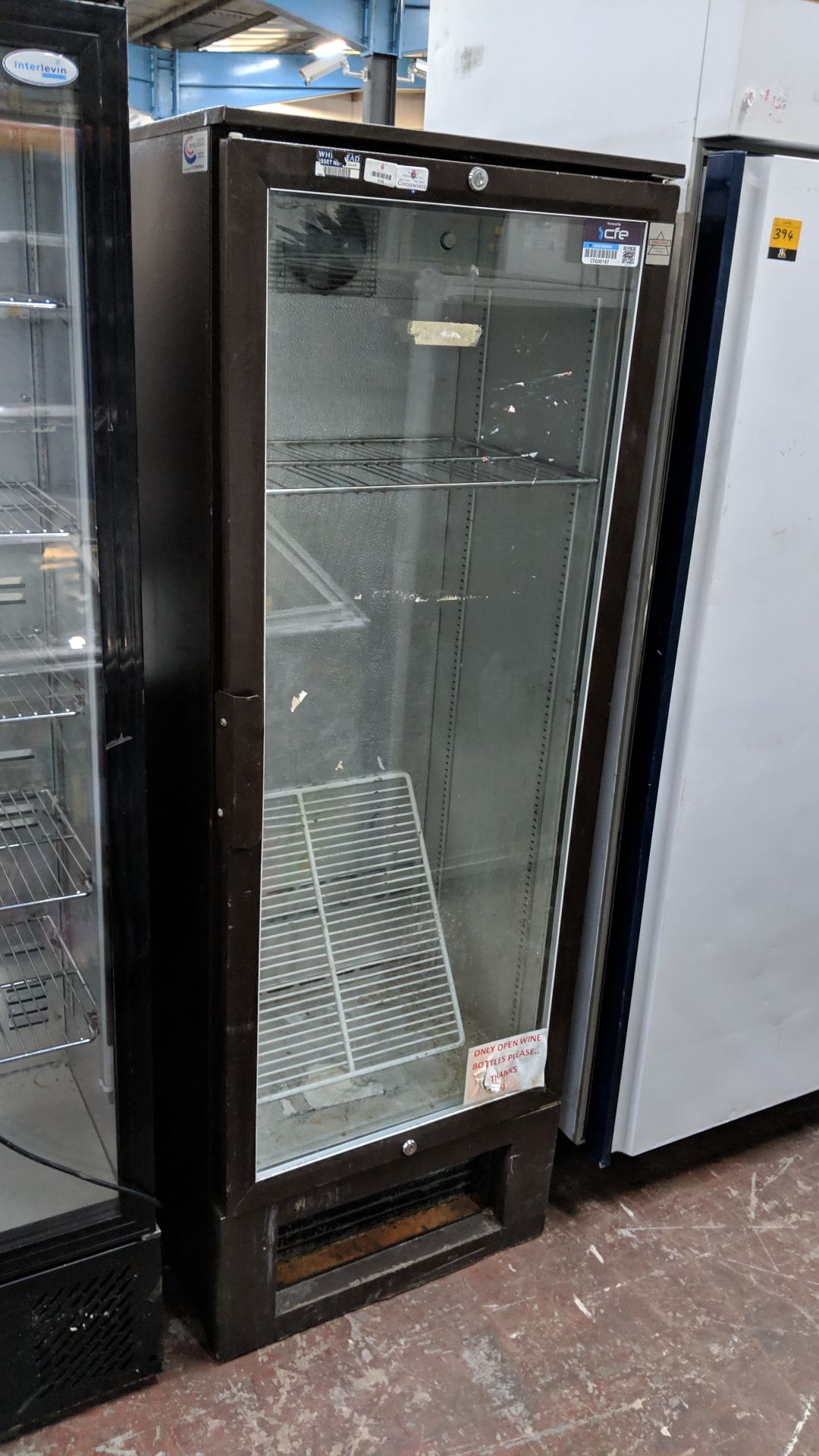 2 off tall clear door display fridges IMPORTANT: Please remember goods successfully bid upon must be - Image 6 of 7