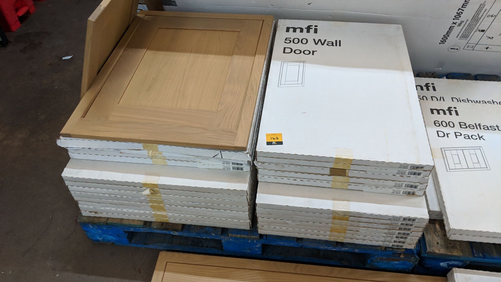 Large quantity of MFI doors & other items comprising the contents of 2 pallets plus the stack of - Image 7 of 13