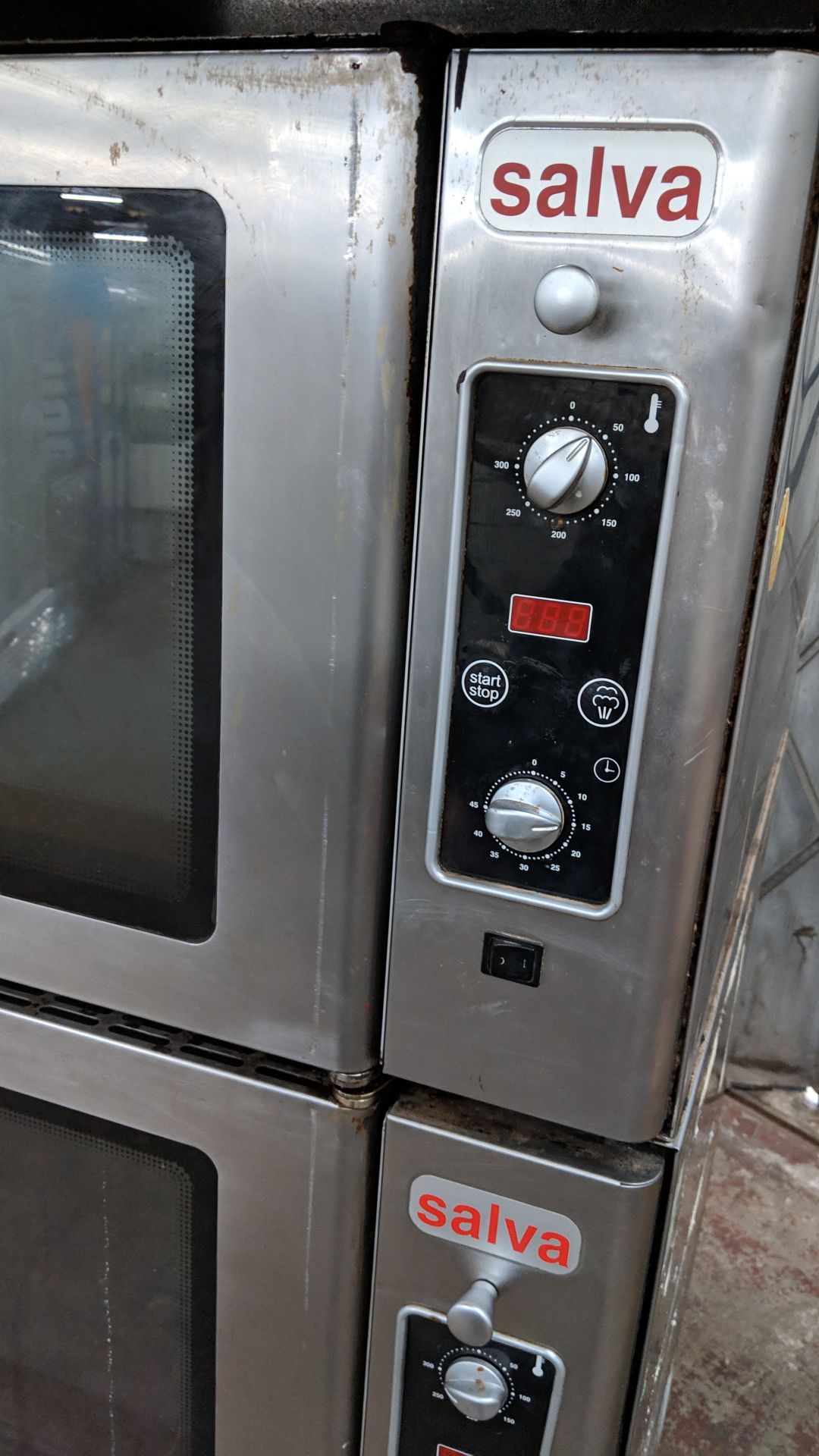 Salva twin vertical stack oven on mobile stand, type K-5+ H-E (marked as being "ex-Greggs" on the - Image 5 of 10
