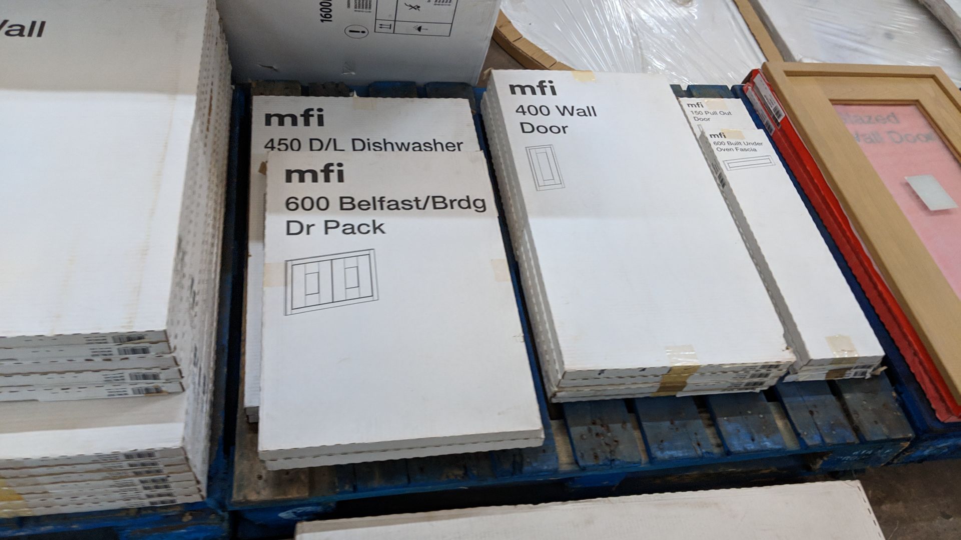 Large quantity of MFI doors & other items comprising the contents of 2 pallets plus the stack of - Image 9 of 13