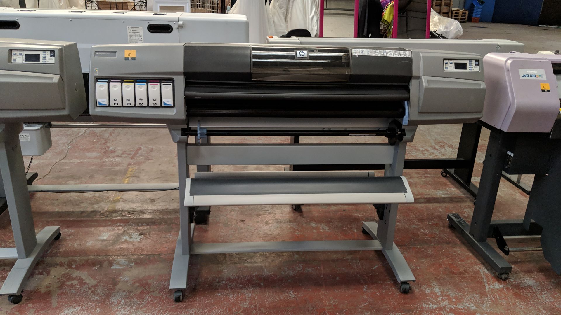 HP DesignJet 5500 wide format printer, model Q1251A. 42 inch width IMPORTANT: Please remember - Image 2 of 8