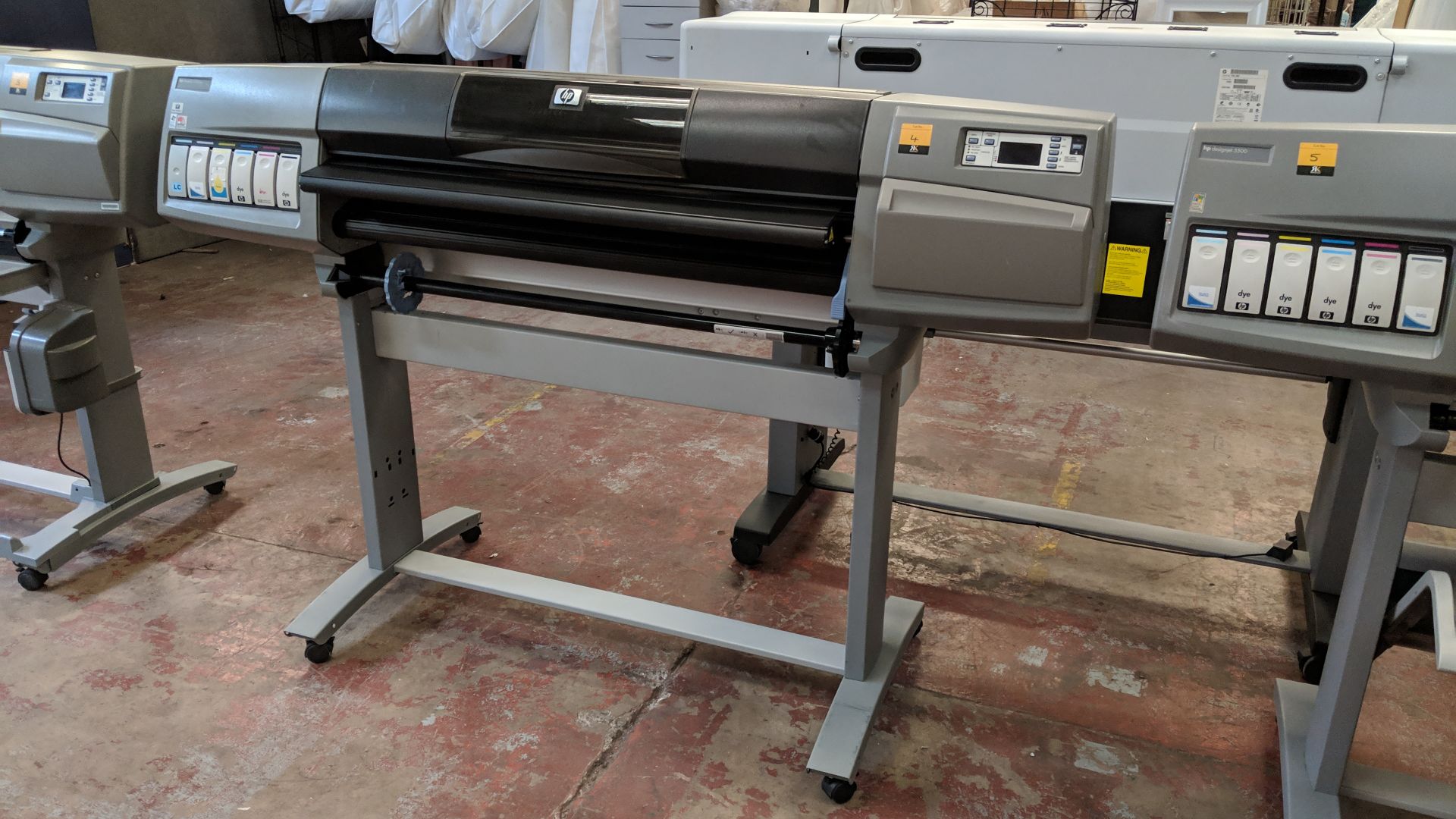HP DesignJet 5500PS wide format printer, model Q1251/2A. 42 inch width IMPORTANT: Please remember - Image 4 of 8