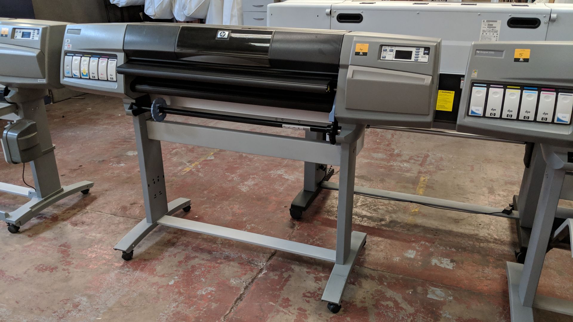 HP DesignJet 5500PS wide format printer, model Q1251/2A. 42 inch width IMPORTANT: Please remember - Image 3 of 8